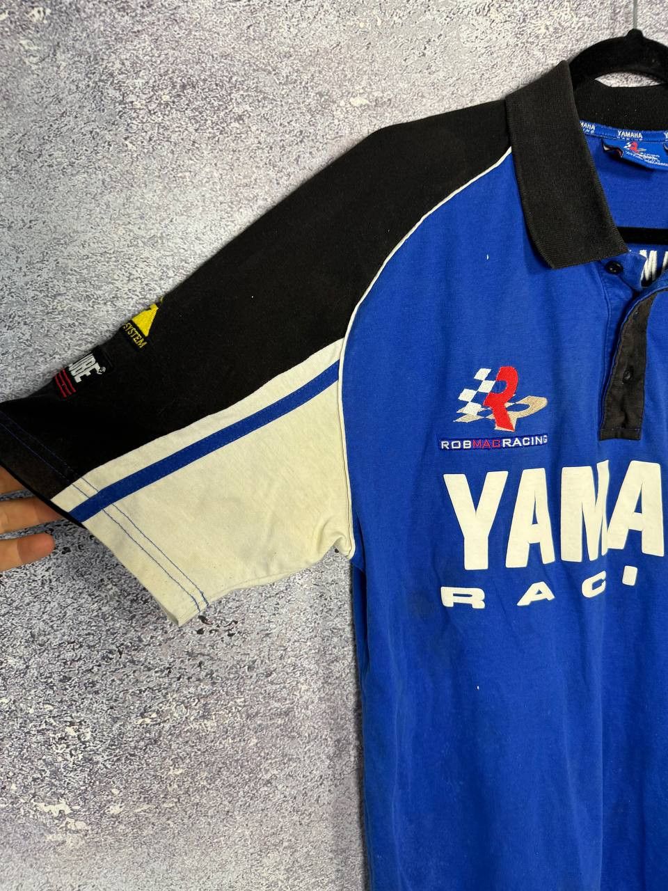 Vintage × Yamaha Vintage Yamaha Rob Mac Racing Superbike Moto Polo Shirt Size US L / EU 52-54 / 3 - 7 Thumbnail