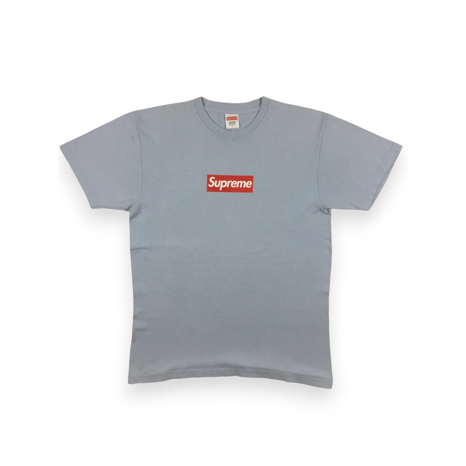 Supreme 2014 Supreme 20th Anniversary Baby Blue Box Logo Tee Size US L / EU 52-54 / 3 - 2 Thumbnail