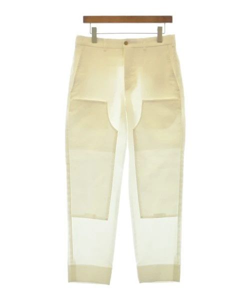 Comme des Garcons Homme Deux Casual Pants Slacks Zipper Polyester Patch Pattern White Size US 31 - 1 Thumbnail
