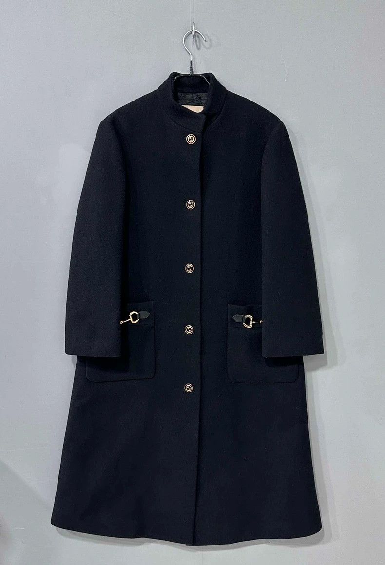 Gucci Gucci Black horse buckle long coat 2506-Nextarrow Size US XXS / EU 40 - 1 Thumbnail