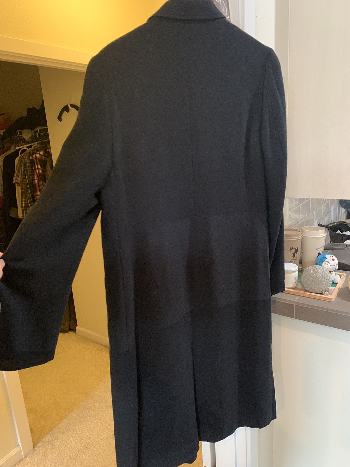 Alexander McQueen 1990s Alexander McQueen Lee Era Archival Long Black Coat Size US S / EU 44-46 / 1 - 2 Thumbnail
