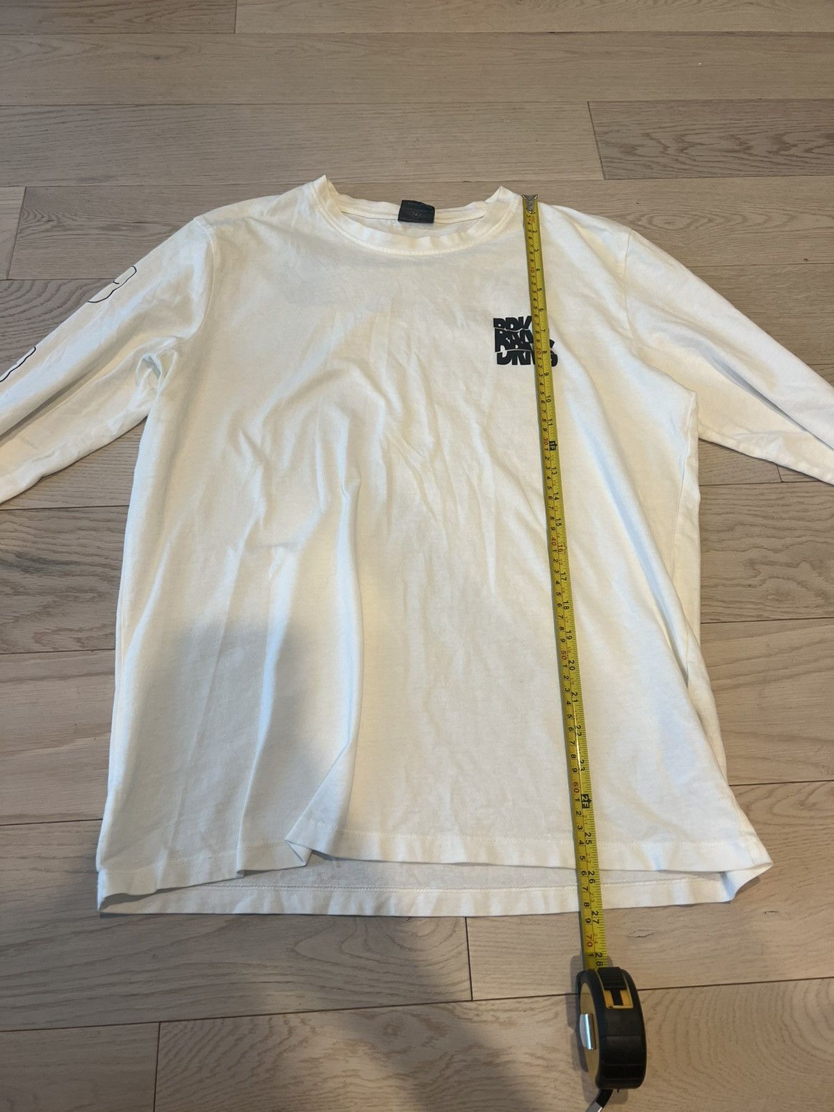 Jack & Jones Jack & Jones White Long Sleeve Shirt Sz L – “Broken Dreams” Size US L / EU 52-54 / 3 - 6 Thumbnail