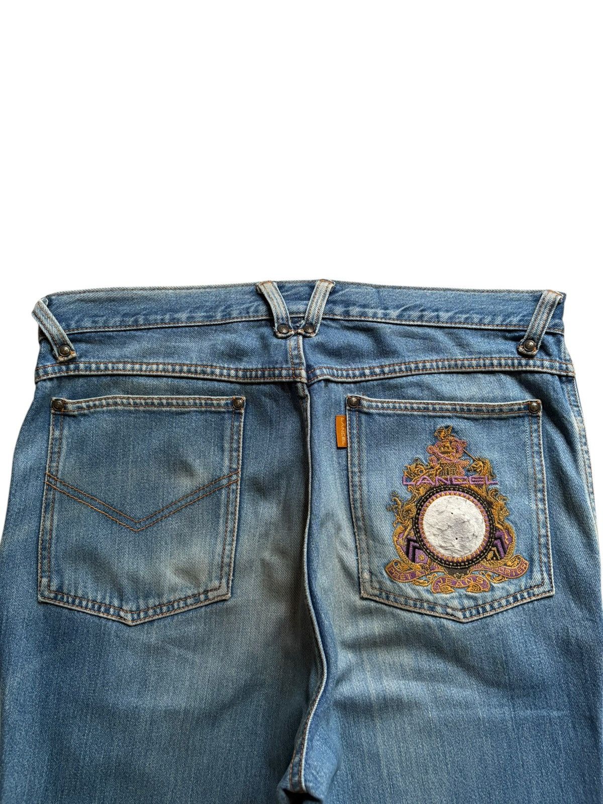 Japanese Brand Vintage Japanese Brand Mud Wash Embroidered Baggy Jeans Size US 34 / EU 50 - 8 Thumbnail