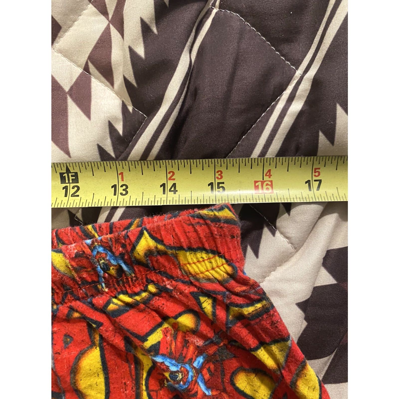 DC Comics VINTAGE Superman Logo All Over Pajama Pants DC Comics Men’s Size Large Red L Pajama Pants Size US 33 - 6 Thumbnail