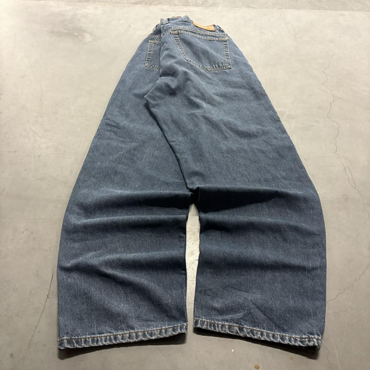 Vintage Crazy Vintage Y2K/2000s Baggy Skater Style Streetwear Dark Wash Denim Jeans! Size US 36 / EU 52 - 6 Thumbnail