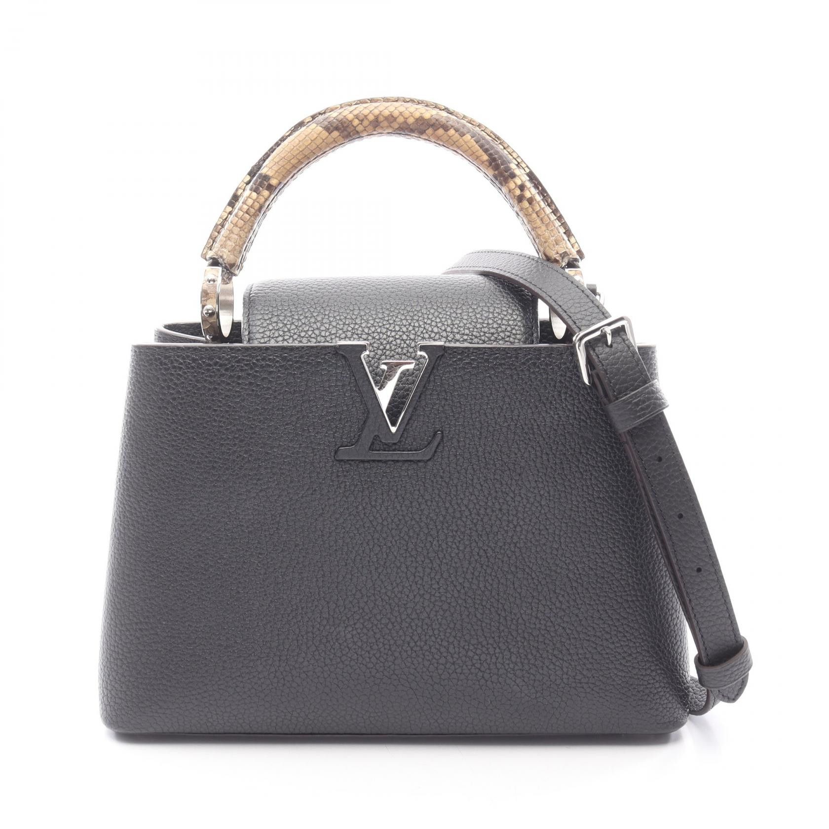 Louis Vuitton Louis Vuitton Louis Vuitton Capucines BB Leather 2way Bag Leather Handbag N92040 DUTY FREE for USA Size ONE SIZE - 1 Thumbnail