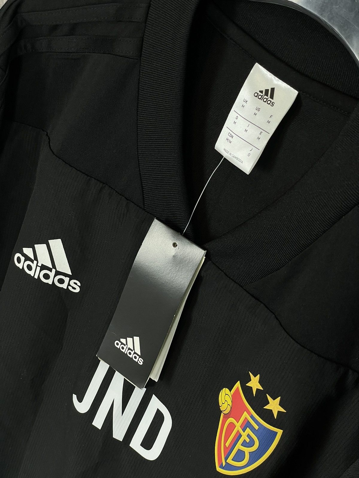 Adidas × Vintage Adidas 2018s Streetwear Basel Black New Soccer Jersey Long Size US M / EU 48-50 / 2 - 7 Thumbnail