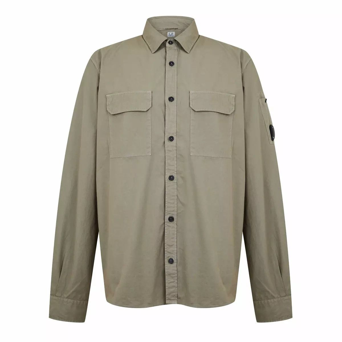 o1y1224 Solid Color Shirt in Sage Green