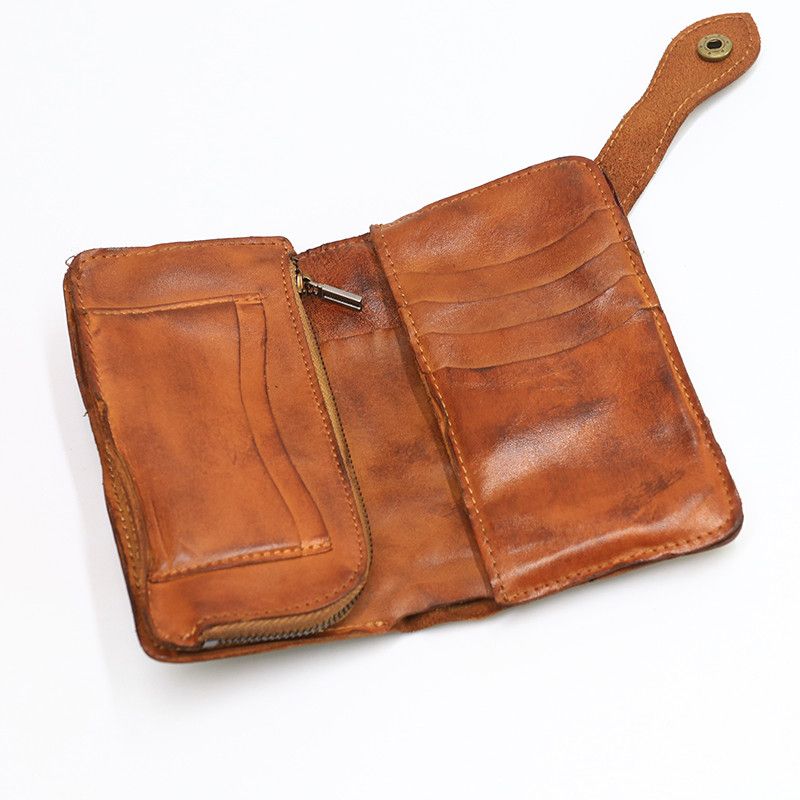 Japanese Brand × Leather Short Bifold Leather Wallet Size ONE SIZE - 3 Thumbnail