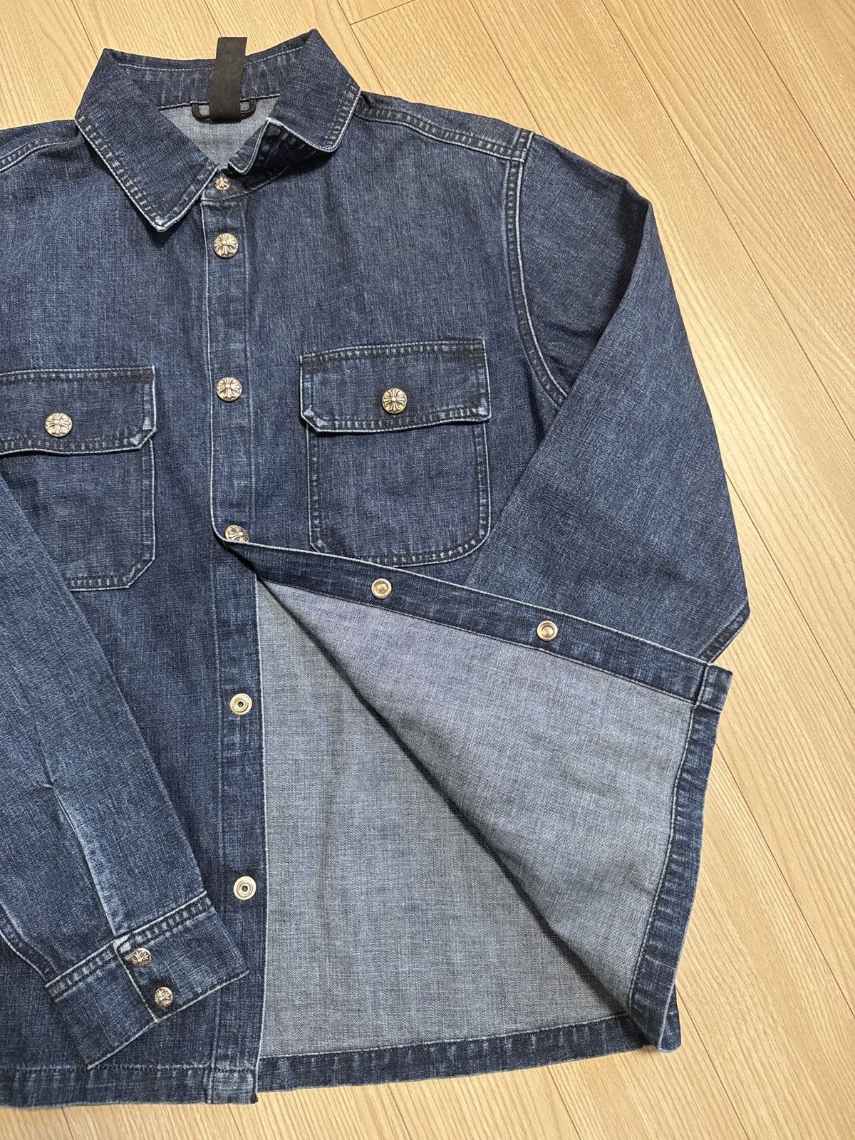 Chrome Hearts Chrome hearts workdog denim shirts Size US M / EU 48-50 / 2 - 6 Thumbnail