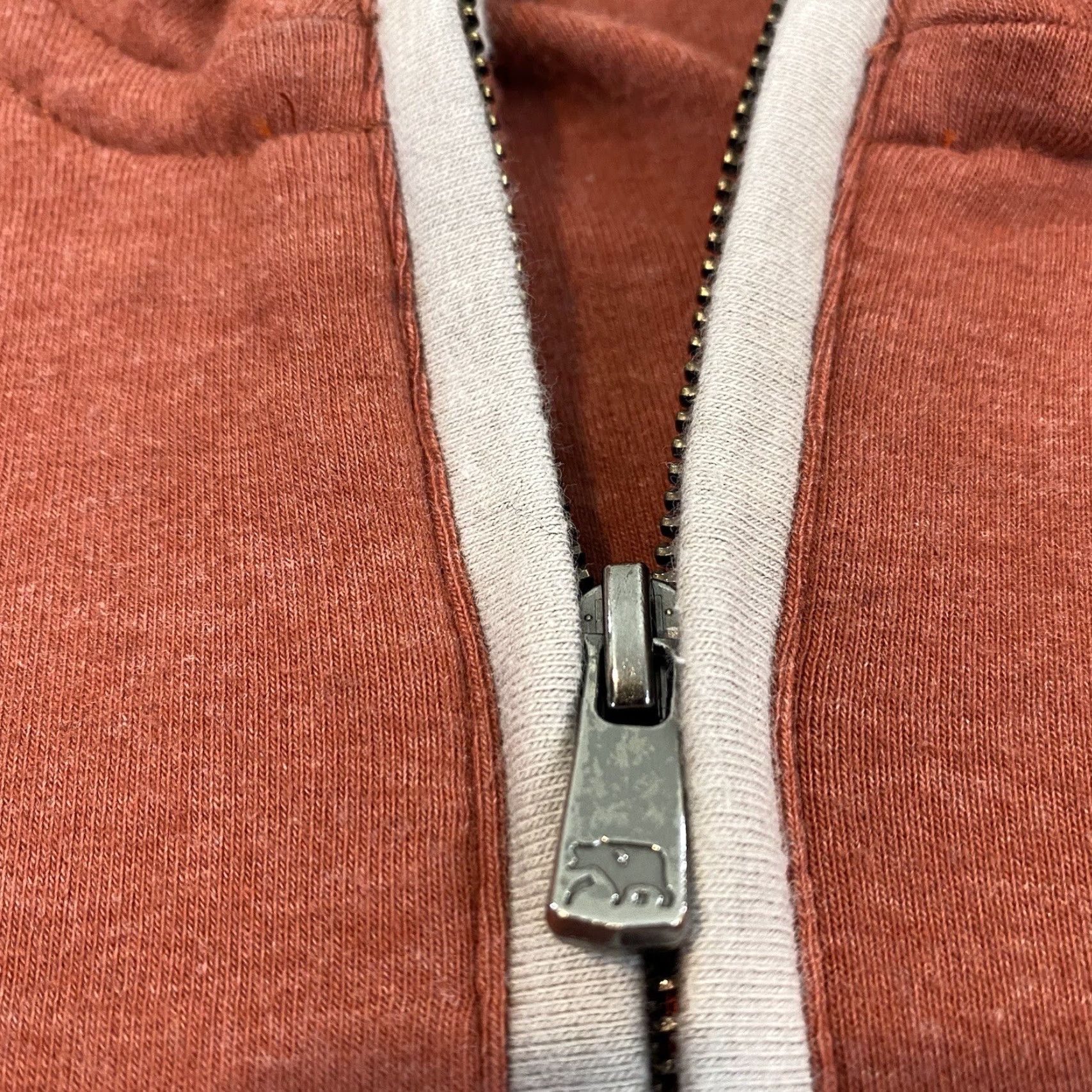 J Brand The Normal Brand Sweater Mens 3XL Orange 1/4 Quarter Zip Pullover Hike Casual Size US XXL / EU 58 / 5 - 4 Thumbnail