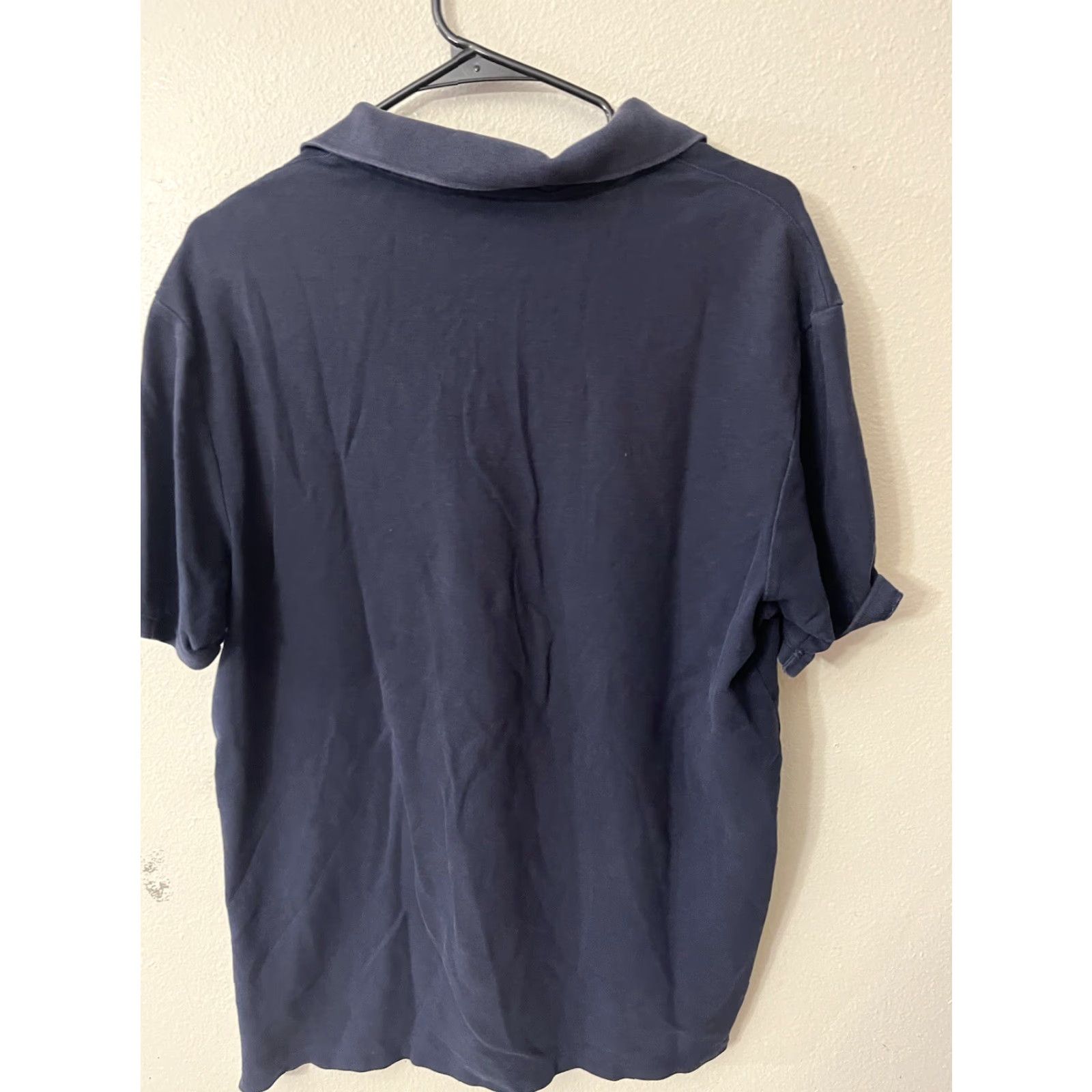 DKNY DKNY Men's Classic Short Sleeve Collared Lifestyle Polo Shirt Navy Blue Large Size US L / EU 52-54 / 3 - 3 Thumbnail