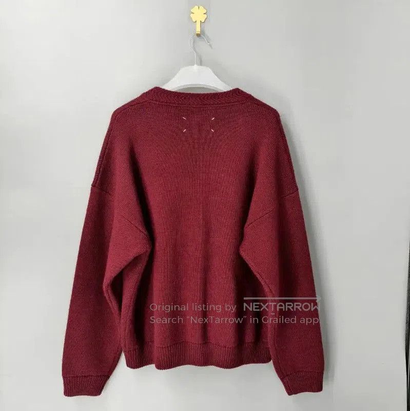 Maison Margiela Maison Margiela Red Wool Cardigan for Women . Size S / US 4 / IT 40 - 2 Thumbnail
