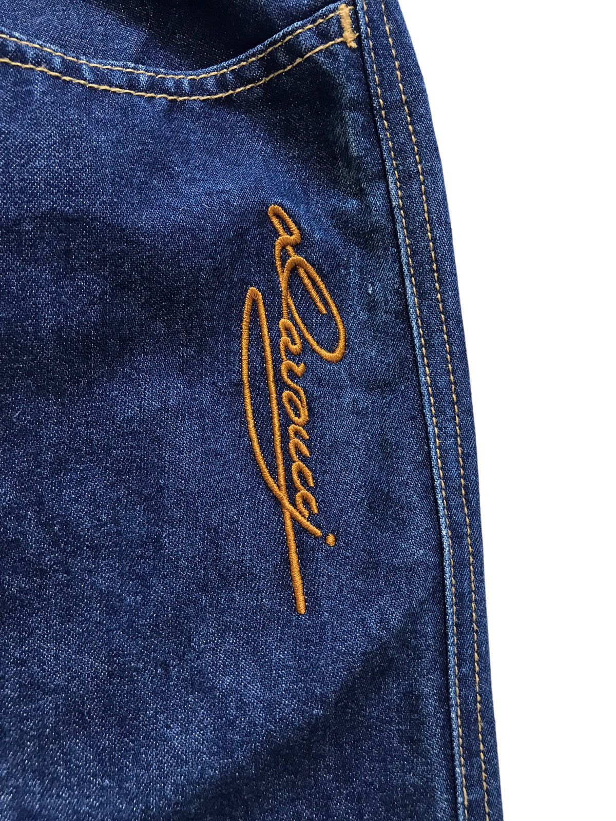 JNCO Davoucci Hiphop Baggy Relaxed Loose Blue Shine Denim Jeans Size US 32 / EU 48 - 4 Thumbnail