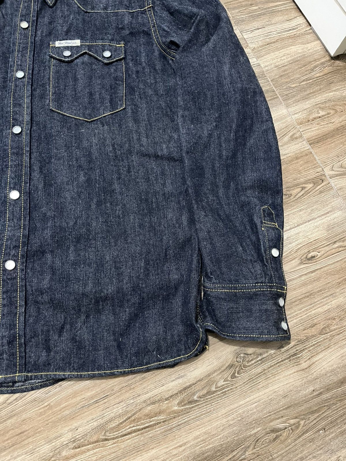 The Flat Head The Flat Head 10oz. Selvedge Indigo Western Button Down Size US M / EU 48-50 / 2 - 6 Thumbnail