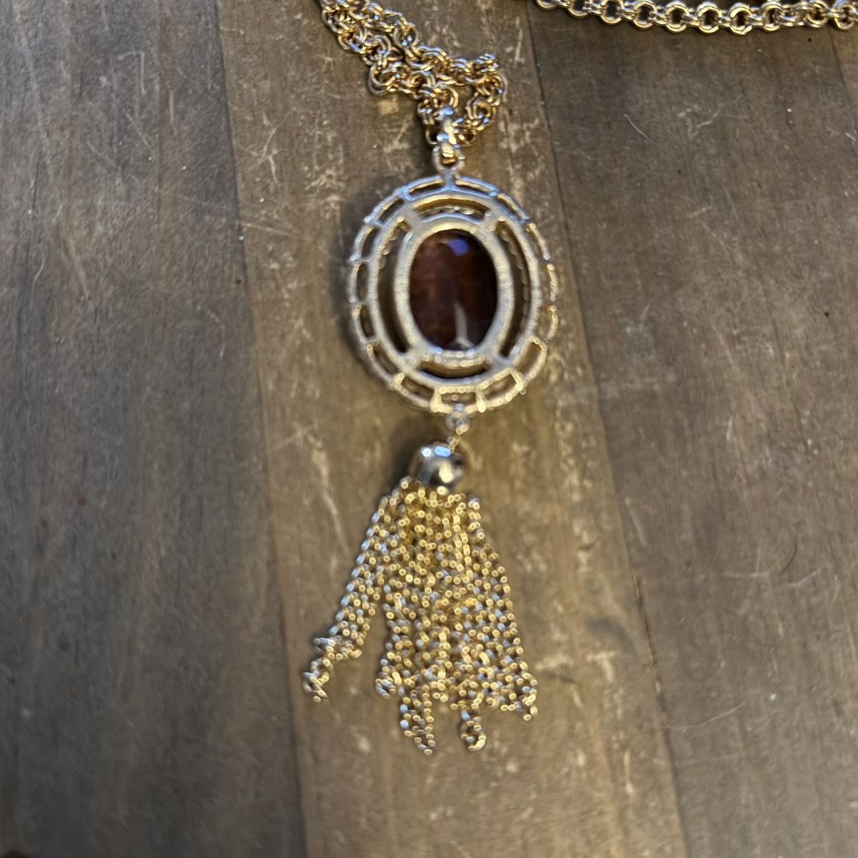 Vintage Vintage Avon Renaissance Amethyst tassel pendant necklace Size ONE SIZE - 5 Thumbnail