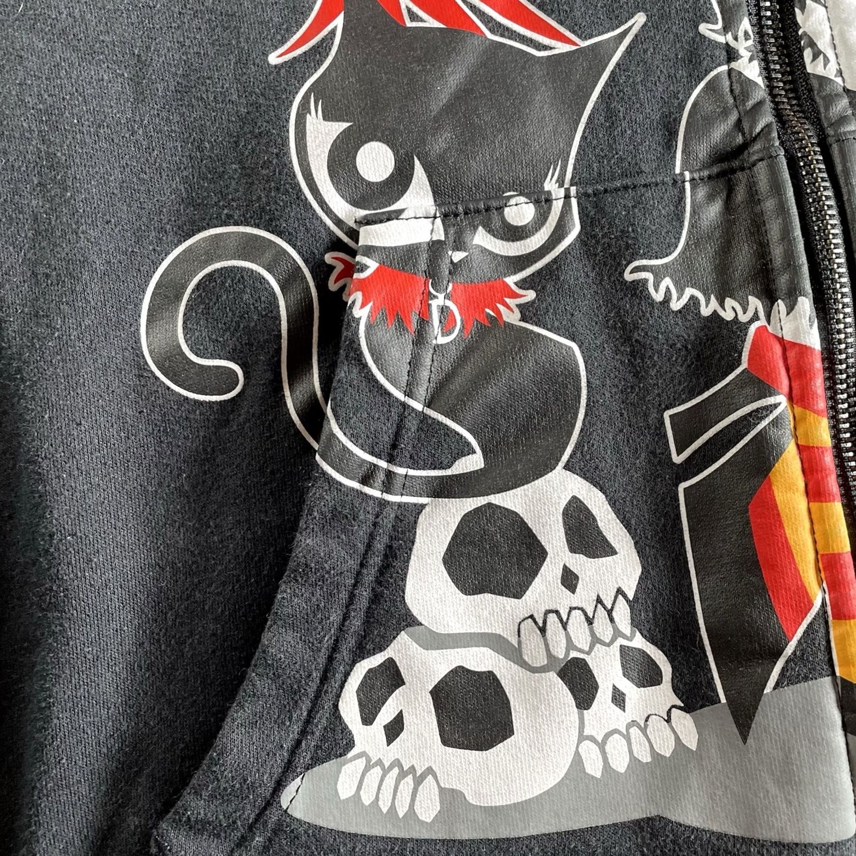 Vintage VINTAGE Hot Topic X Ruby Gloom Zip Up Hoodie Womens XL Black Cat Hoodie Gloom And Doom Ruby Cat N/A Size XL / US 12-14 / IT 48-50 - 4 Thumbnail