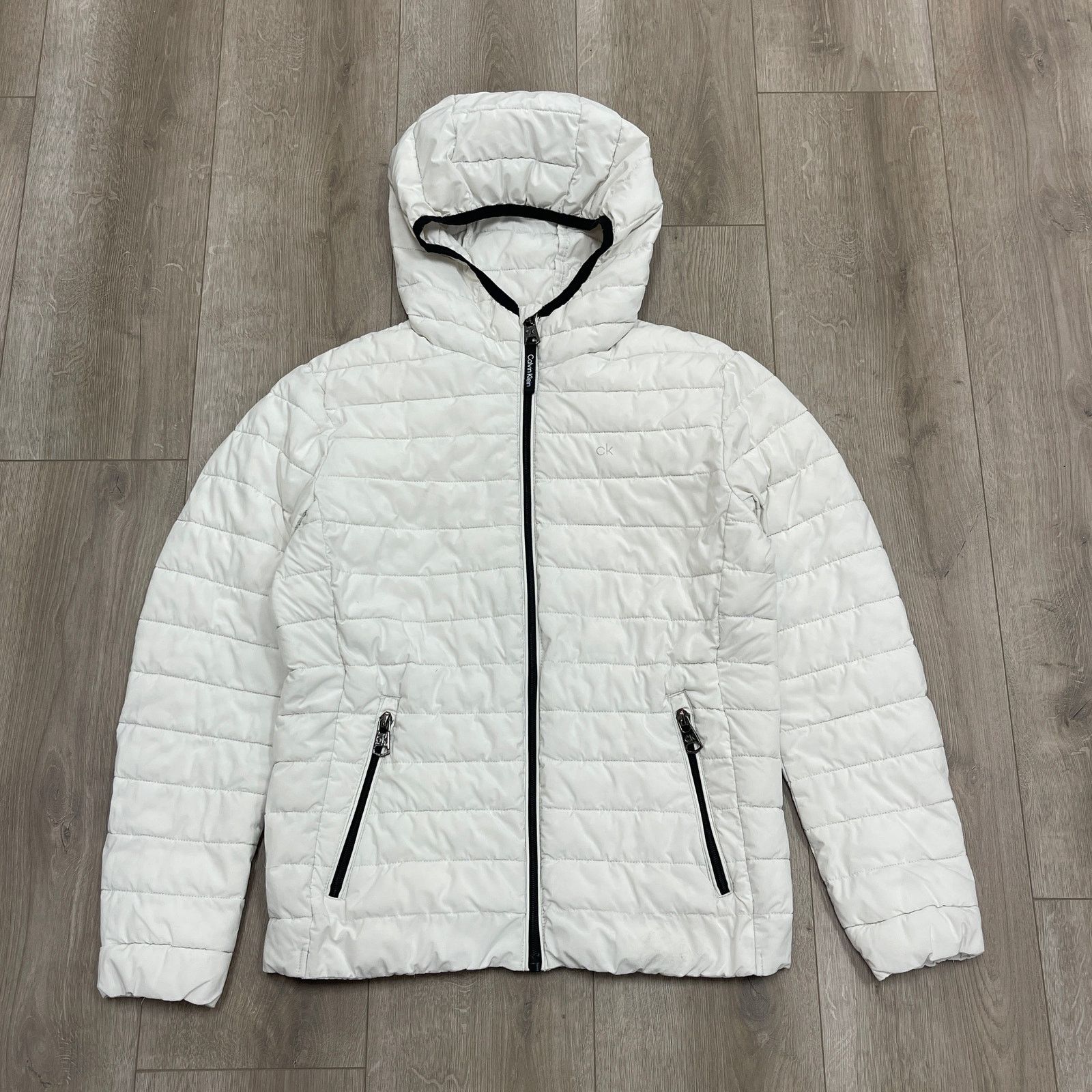 Calvin Klein Calvin Klein Packable Puffer Quilted Zip Up Jacket White Size US S / EU 44-46 / 1 - 1 Thumbnail