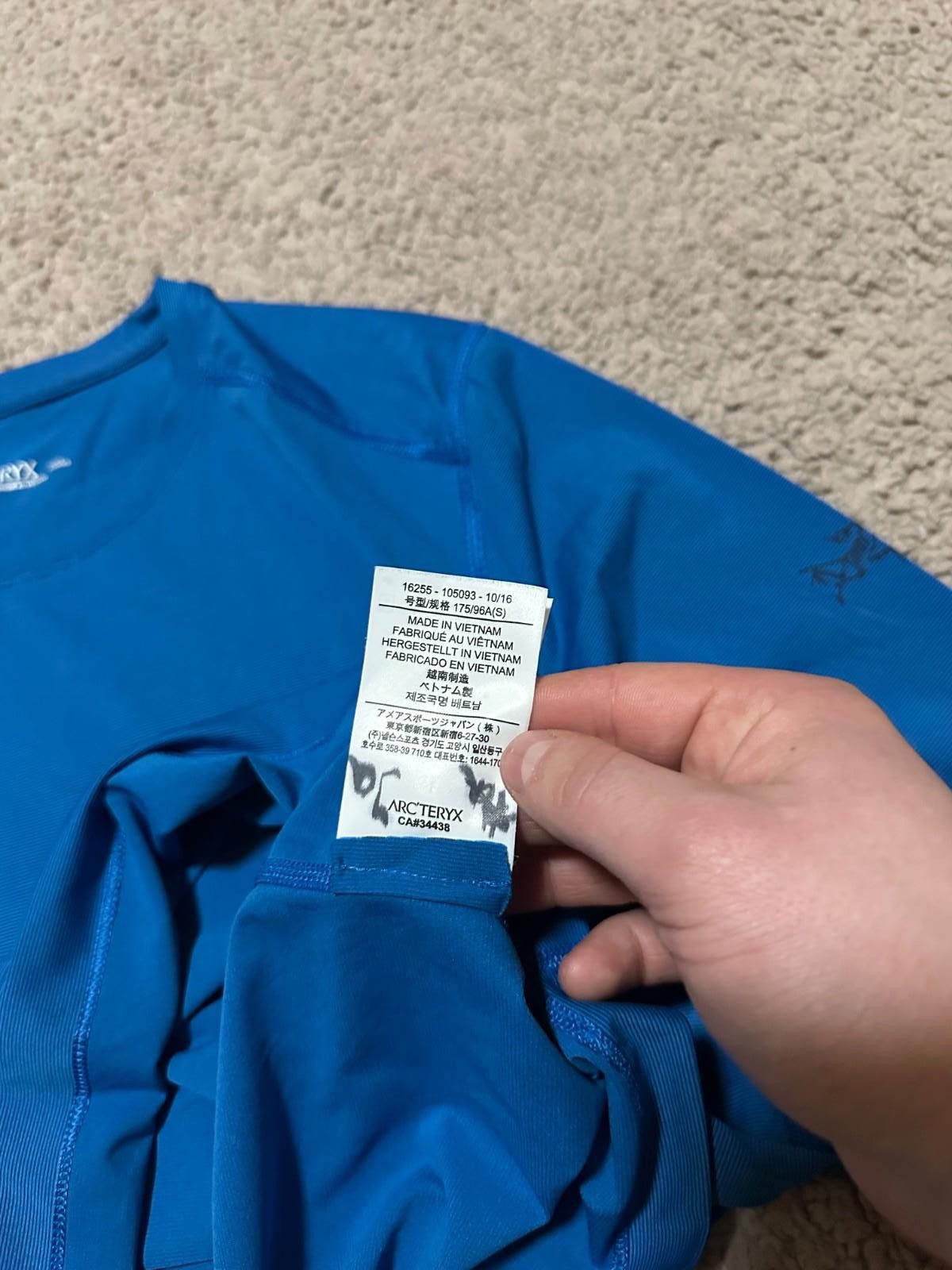 Arc'teryx Arcteryx Mens Long Sleeve T-Shirt Phase SL Crew Small Neck Size US S / EU 44-46 / 1 - 6 Thumbnail