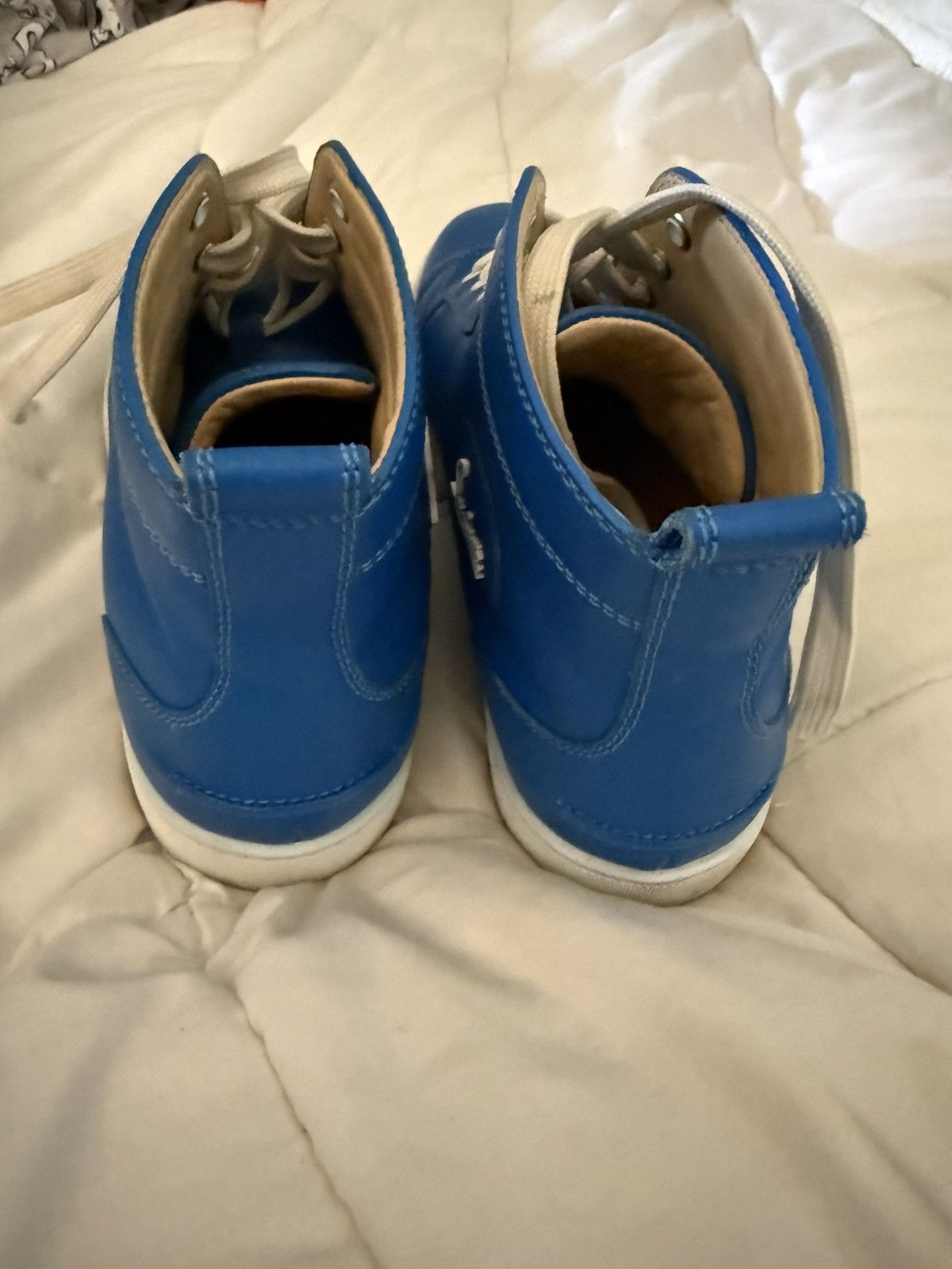 Christian Louboutin Christian Louboutin mens blue calf leather high tops Size US 8.5 / EU 41-42 - 6 Thumbnail