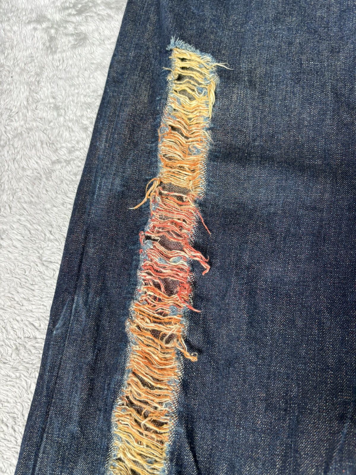 semanticdesign Conquest Baggy Denim Distressed Denim. S0379 Size US 33 - 4 Thumbnail