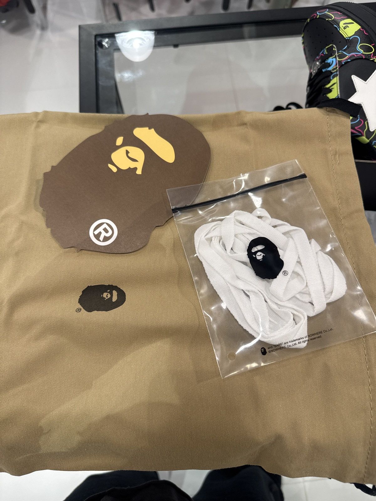 Bape Bape Complexcon Black/Multi Color Bapestas Size US 9 / EU 42 - 9 Thumbnail