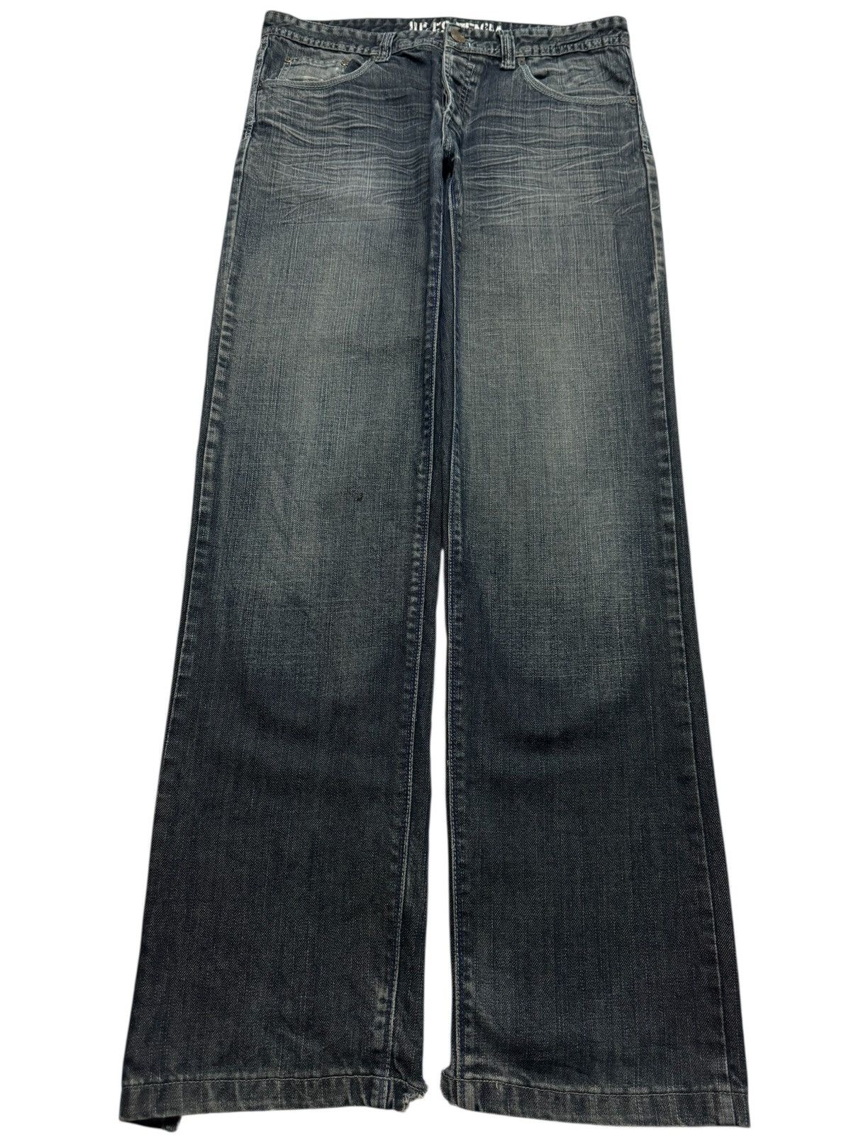 Japanese Brand 💥GRUNGE💥90's STYLE INSANE JULES CLAWMARK DISTRESS DARK JEANS Size US 33 - 2 Thumbnail