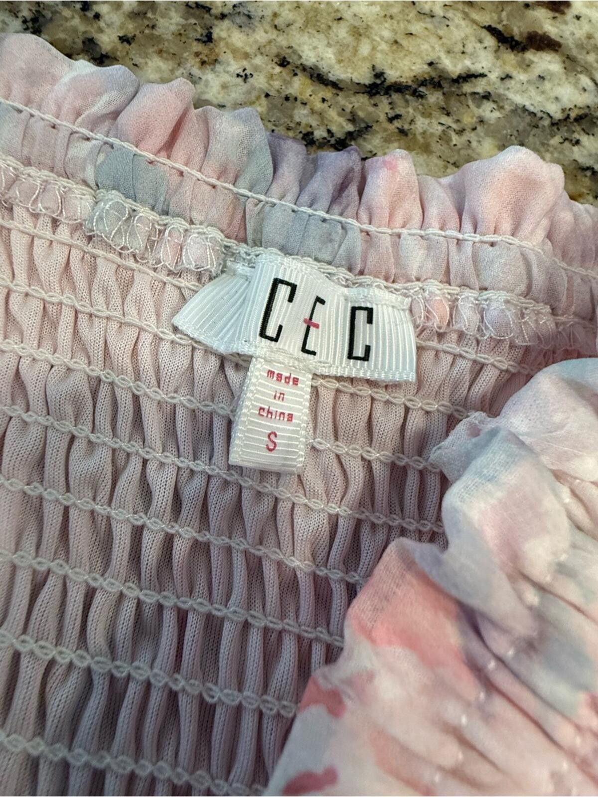 Manifattura Ceccarelli CEC pastel abstract floral shorts smocked pull on waist SM Size 28" / US 6 / IT 42 - 5 Thumbnail