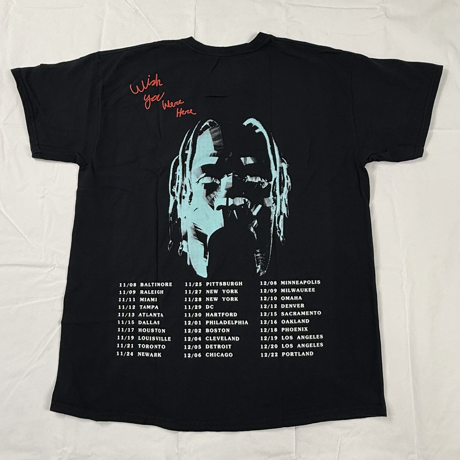 Travis Scott Travis Scott Astroworld Wish You Were Here Tour 2018 Tee Size US M / EU 48-50 / 2 - 1 Thumbnail