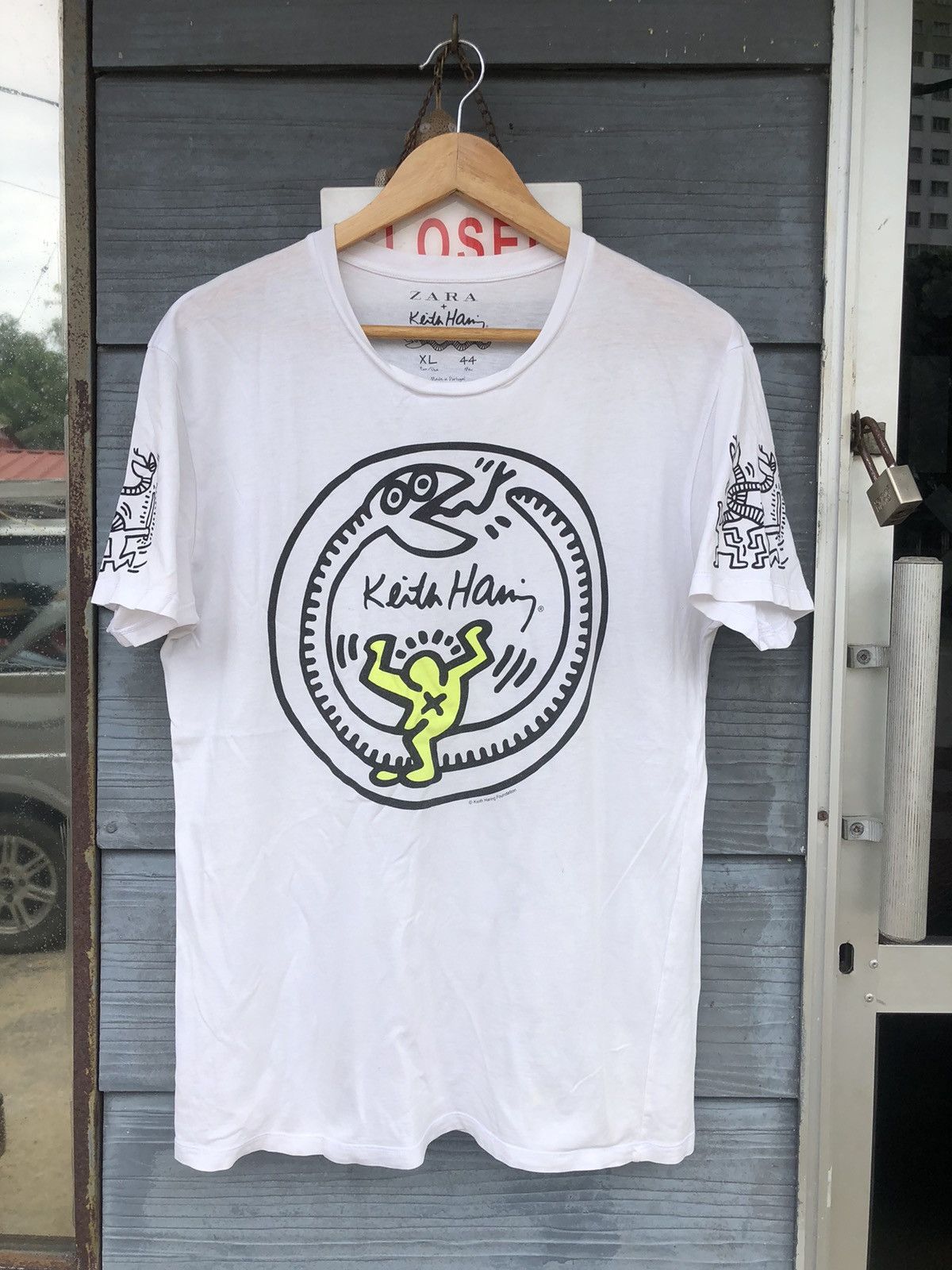 Keith Haring × Zara RARE Zara X Keith Haring Foundation Tshirt Size US M / EU 48-50 / 2 - 1 Thumbnail