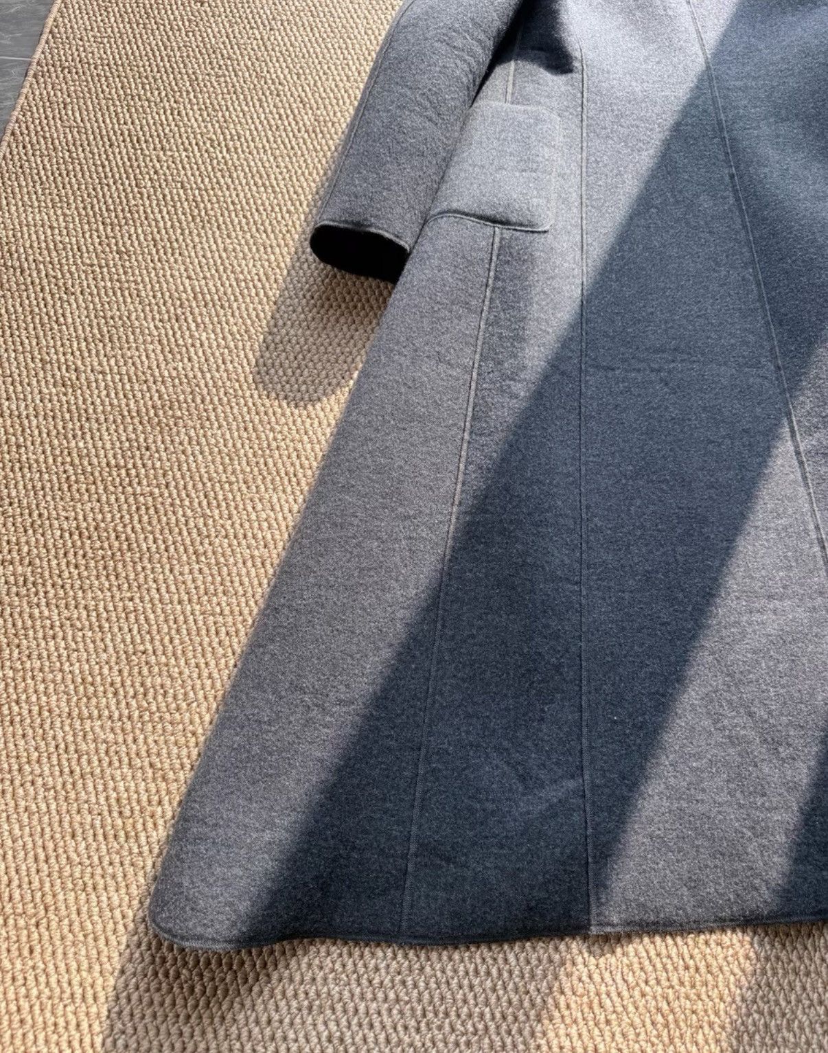 Comme des Garcons COMME des GARÇONS Dark Grey Wool Stand Collar Coat K23 Size US S / EU 44-46 / 1 - 7 Thumbnail
