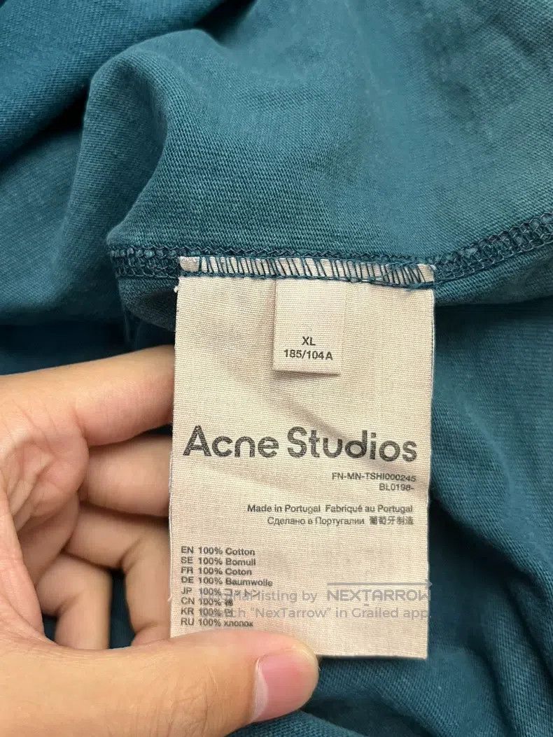 Acne Studios Acne Studios FW22 Solid Color Letter Printed Round Neck Sh Size US XL / EU 56 / 4 - 4 Thumbnail