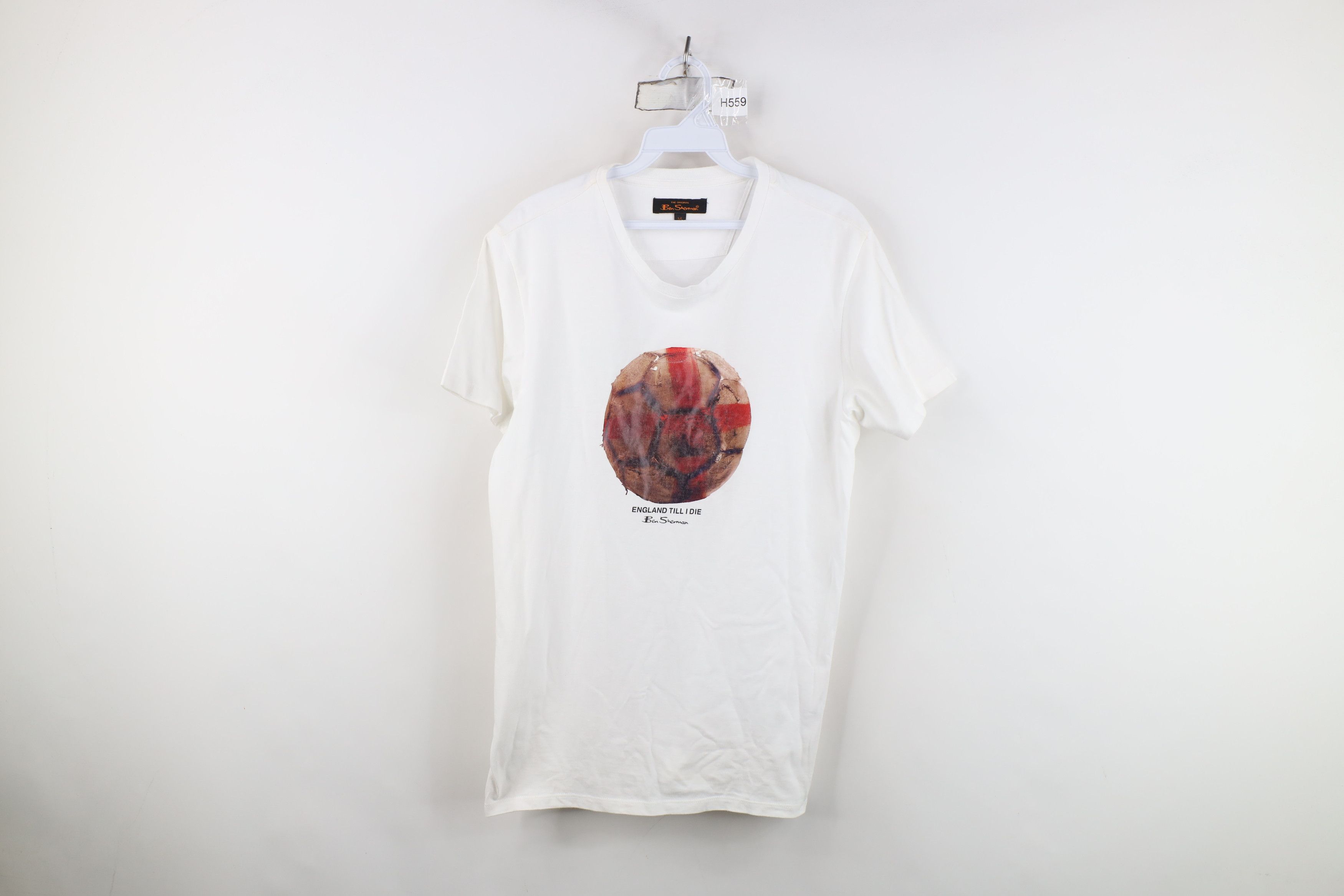 Ben Sherman Ben Sherman Football Futbol England Till I Die T-Shirt White Size US M / EU 48-50 / 2 - 1 Thumbnail