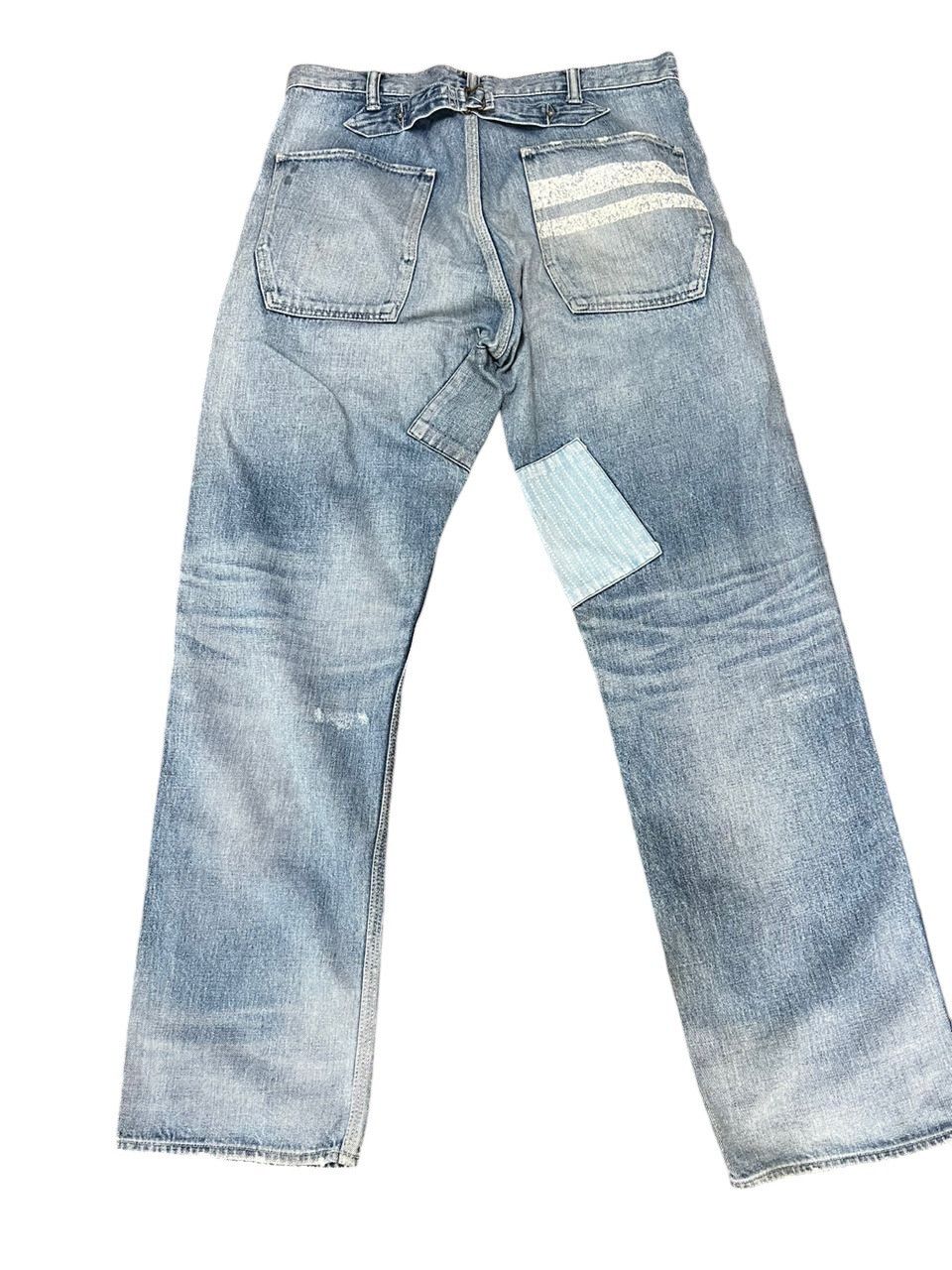 Momotaro Jeans Momotaro Patchwork Denim Jeans Size US 35 - 3 Thumbnail