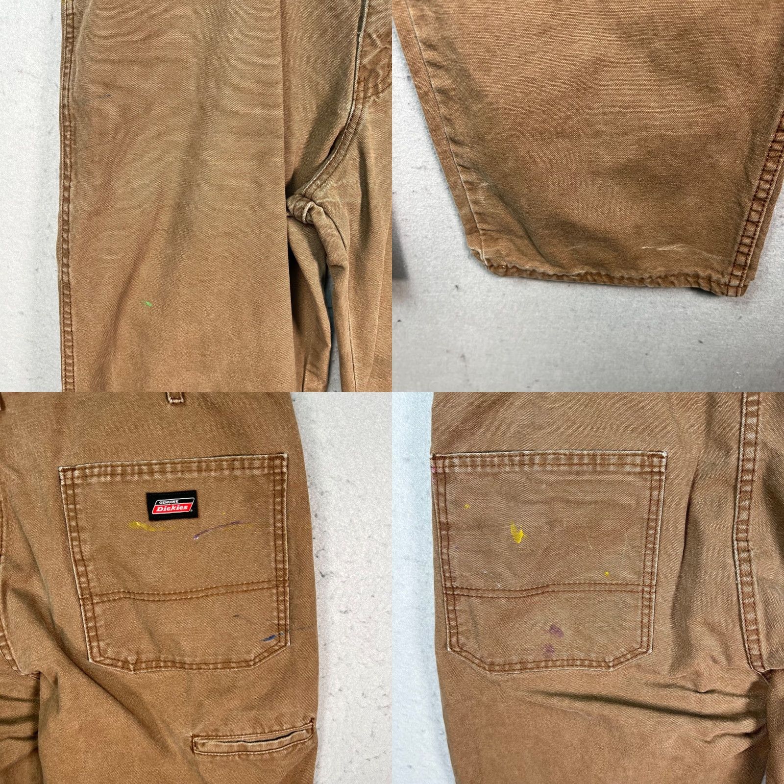 Dickies Dickies Mens 36 x 30 Brown Cotton Work Pants Straight Leg Carpenter 874 Material Cotton Canvas Regular Mens Size US 36 / EU 52 - 9 Thumbnail