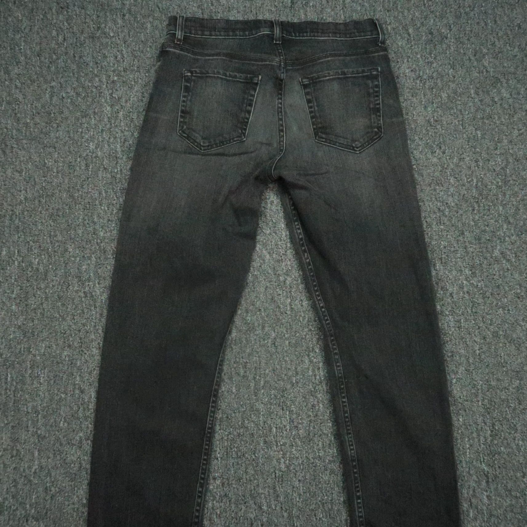 Vintage BALDWIN Jeans Men 5-Pocket Denim Slim Straight 30x33 Black Cotton 30 Regular Inseam 33 Vintage? No—Modern Slim Fit Jeans Size US 30 / EU 46 - 6 Thumbnail