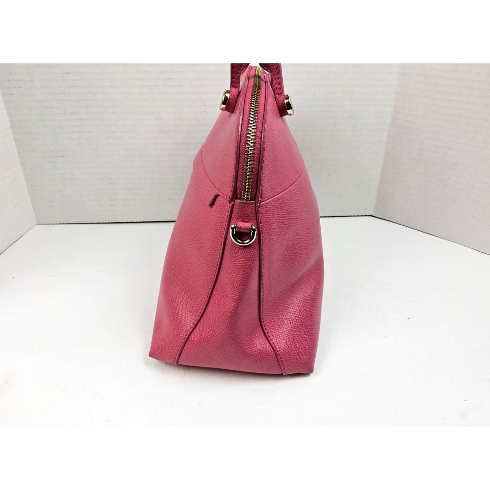 Furla Furla Pink Leather Satchel/Top Handle Bag Purse, Double Handle Crossbody Shoulder, Women, 14x9x5, Pre-owned Size ONE SIZE - 7 Thumbnail