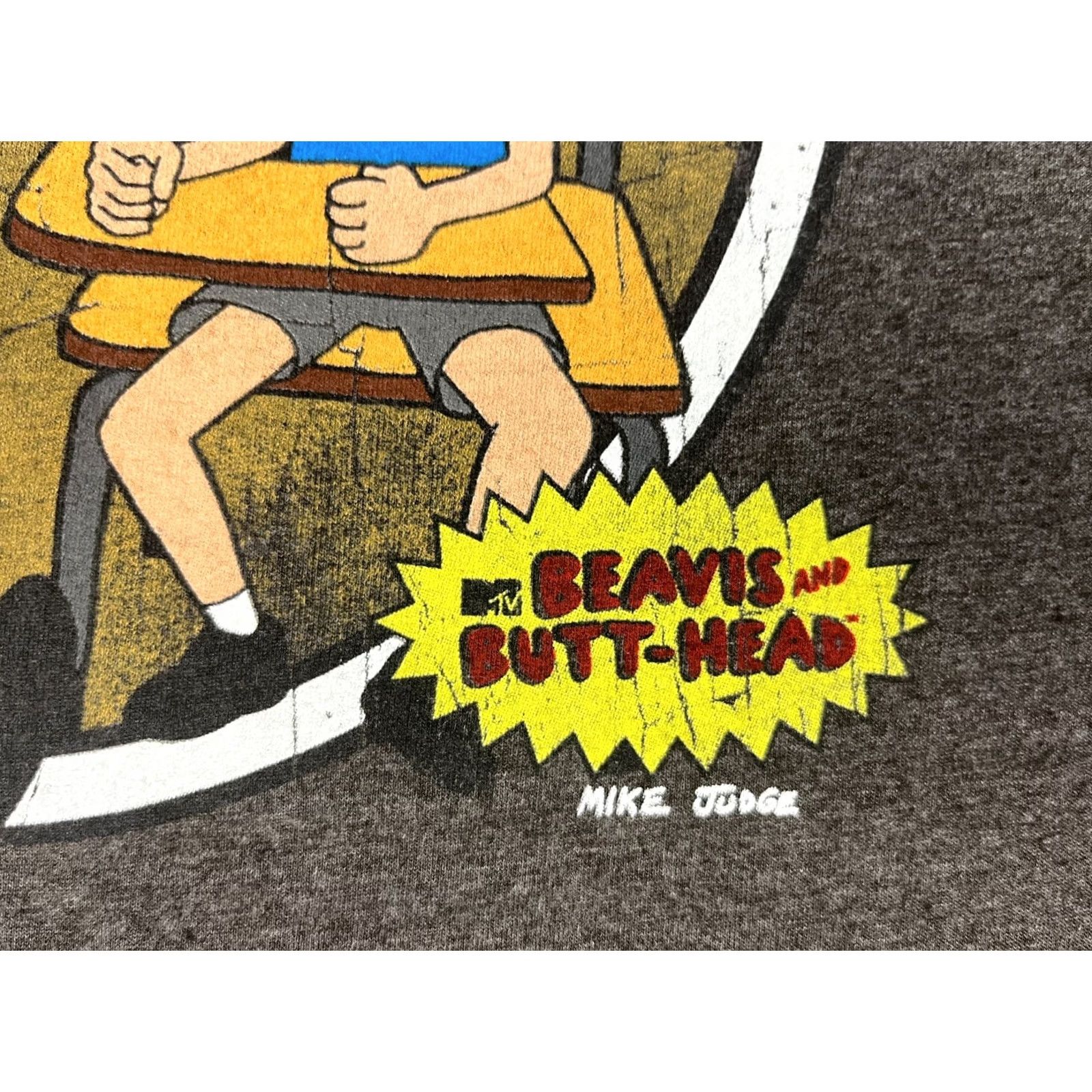 Vintage Beavis and Butt-Head T-Shirt MTv Unisex Adults Sz M Graphic Print Crew Neck Gray Short Sleeve Mike Judge 1990s Cartoon Rock Size US M / EU 48-50 / 2 - 4 Thumbnail