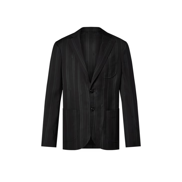 Louis Vuitton Single-Breasted Wool Napolitana Jacket - 46 XS Size 46S - 1 Thumbnail