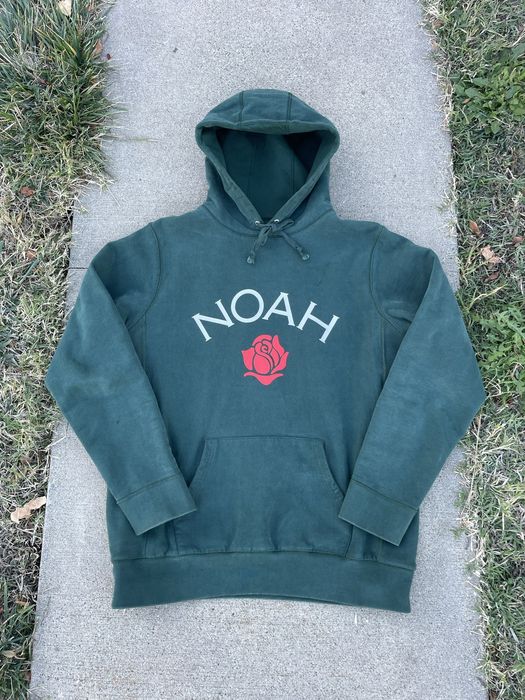 Noah Noah Rose Logo Hoodie Green | Grailed