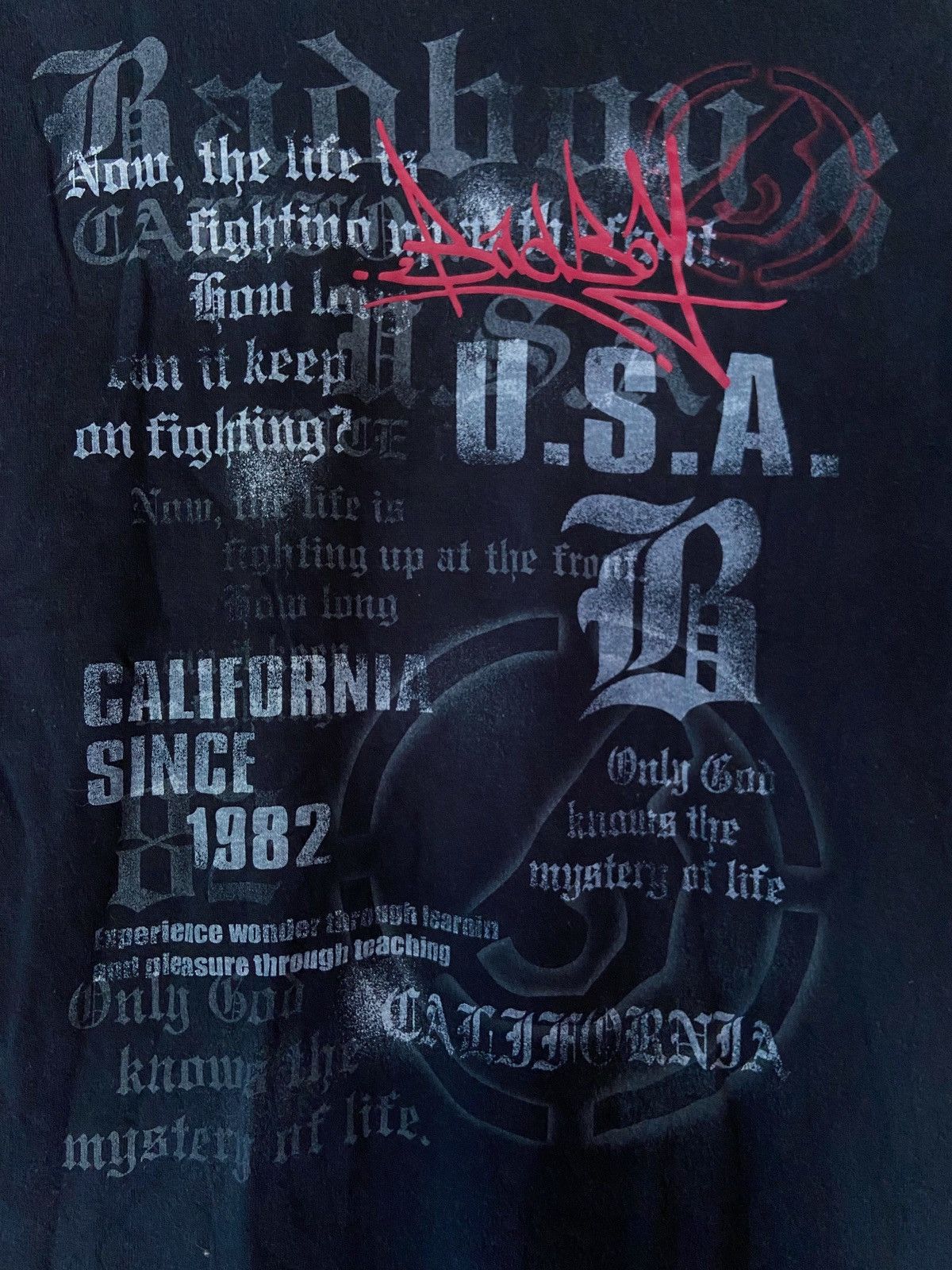Beauty Beast × Hysteric Glamour × Japanese Brand BAD BOY NOW , THE LIFE IS FIGHTING TEE SHIRT Size US M / EU 48-50 / 2 - 15 Thumbnail