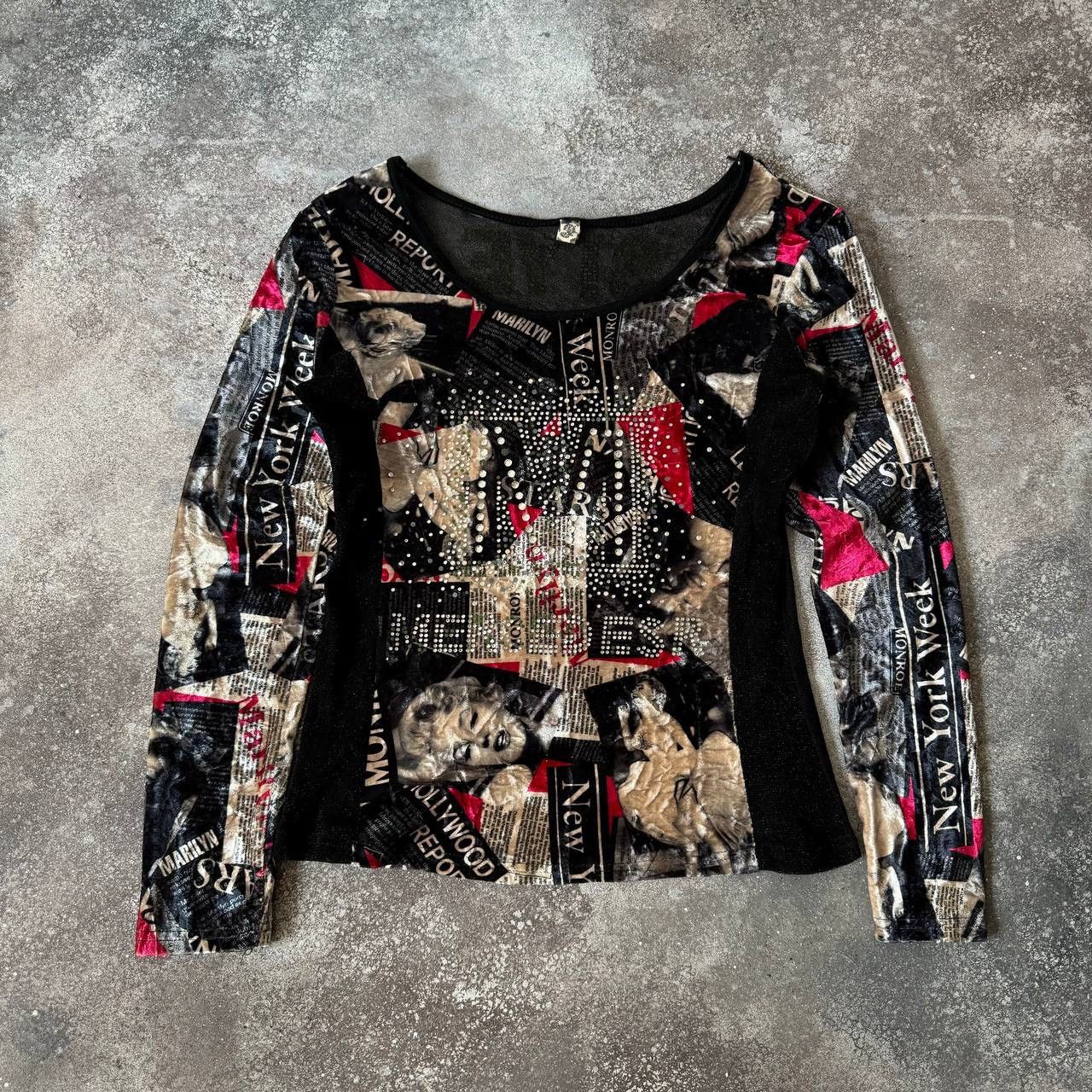 Hysteric Glamour Marilyn Monroe Y2K Mesh Long Sleeve like Jean Paul Gaultier Size M / US 6-8 / IT 42-44 - 1 Thumbnail