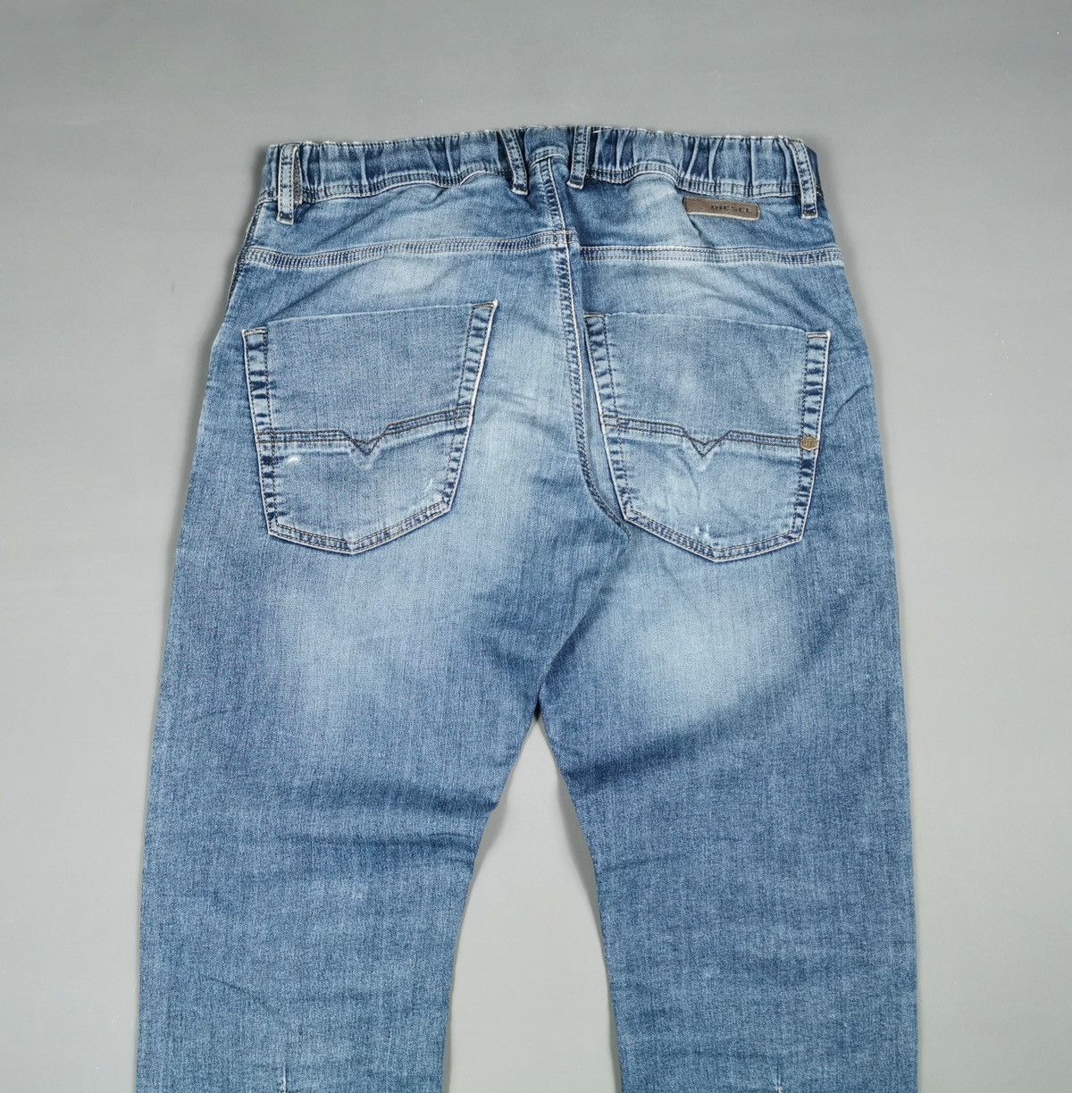 Diesel Distressed Patch Diesel Krooley-Ne Denim Sweat Pants Size US 36 / EU 52 - 5 Thumbnail