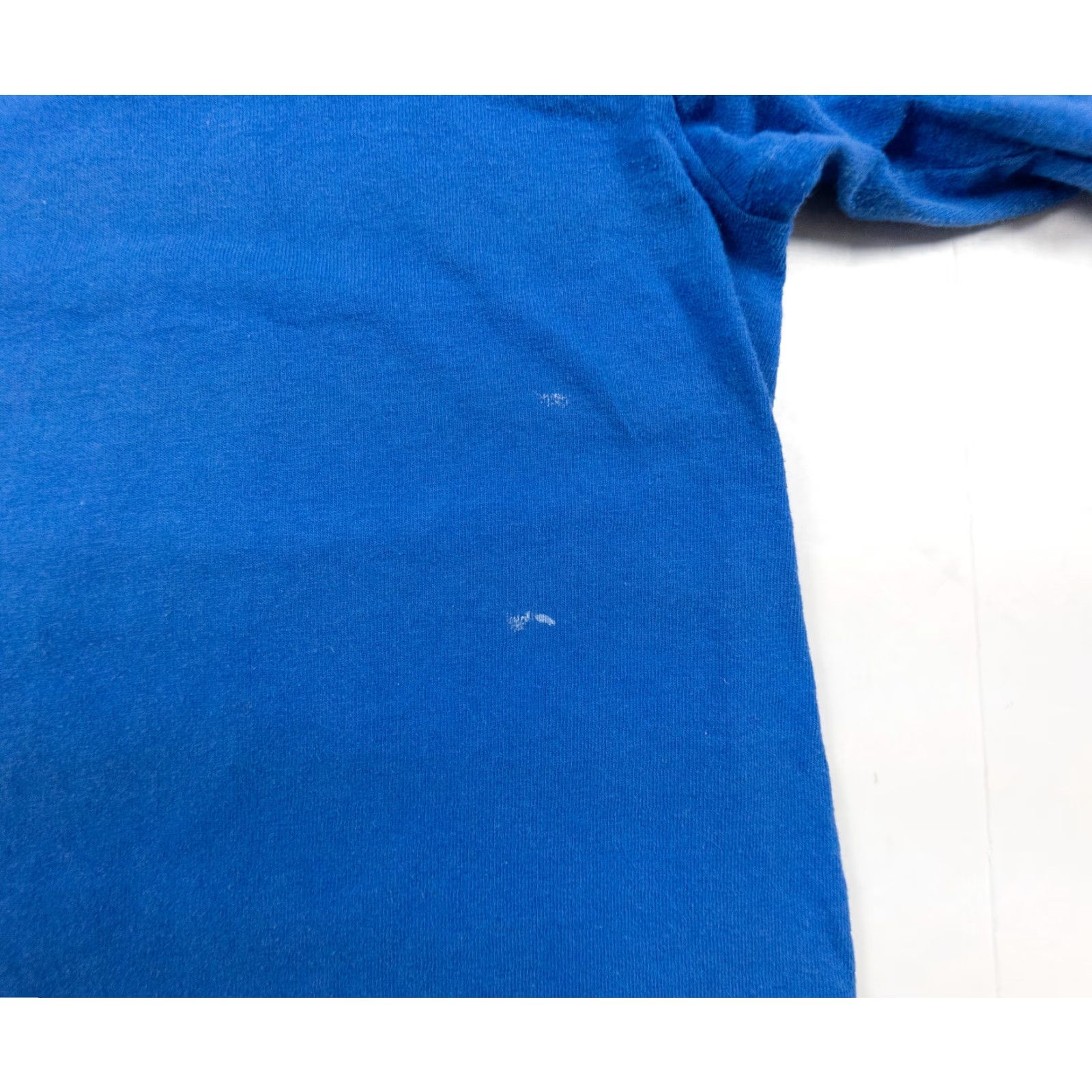 Nutmeg VINTAGE Nutmeg T-shirt Shirt Adult Large Blue Short Sleeve Knit Cotton Men Casual USA VTGLg Blue Nutmeg Shirt Mens 1960s 70s 80s Size US L / EU 52-54 / 3 - 3 Thumbnail