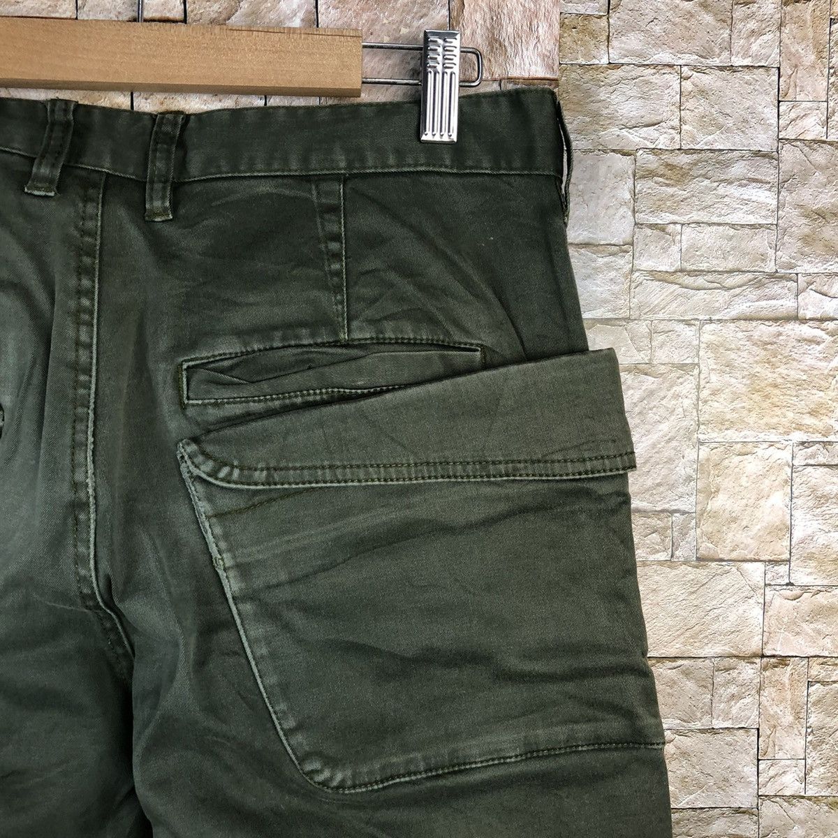 Japanese Brand Rage Blue Green Cargo Multipocket Pants #A1020 Size US 29 - 17 Thumbnail