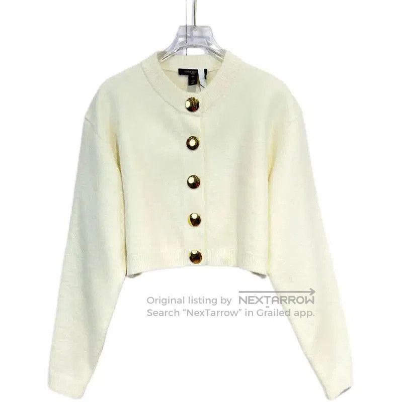 Louis Vuitton Louis Vuitton Winter Cream Cashmere Cardigan for Women . Size XS / US 0-2 / IT 36-38 - 1 Thumbnail