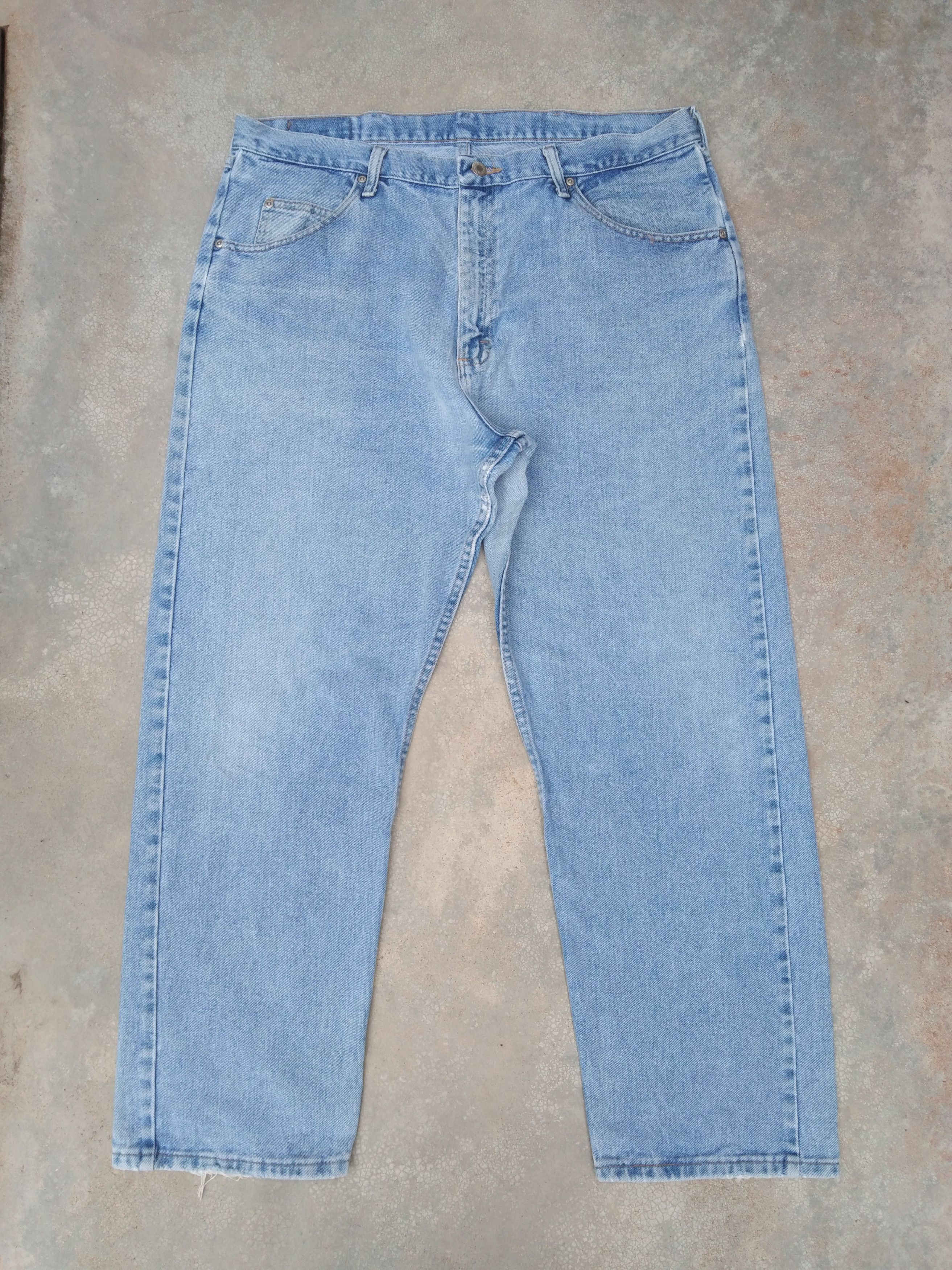 Wrangler Vintage Faded Blue Wrangler Baggy Jeans 38x30 Size US 38 / EU 54 - 1 Thumbnail