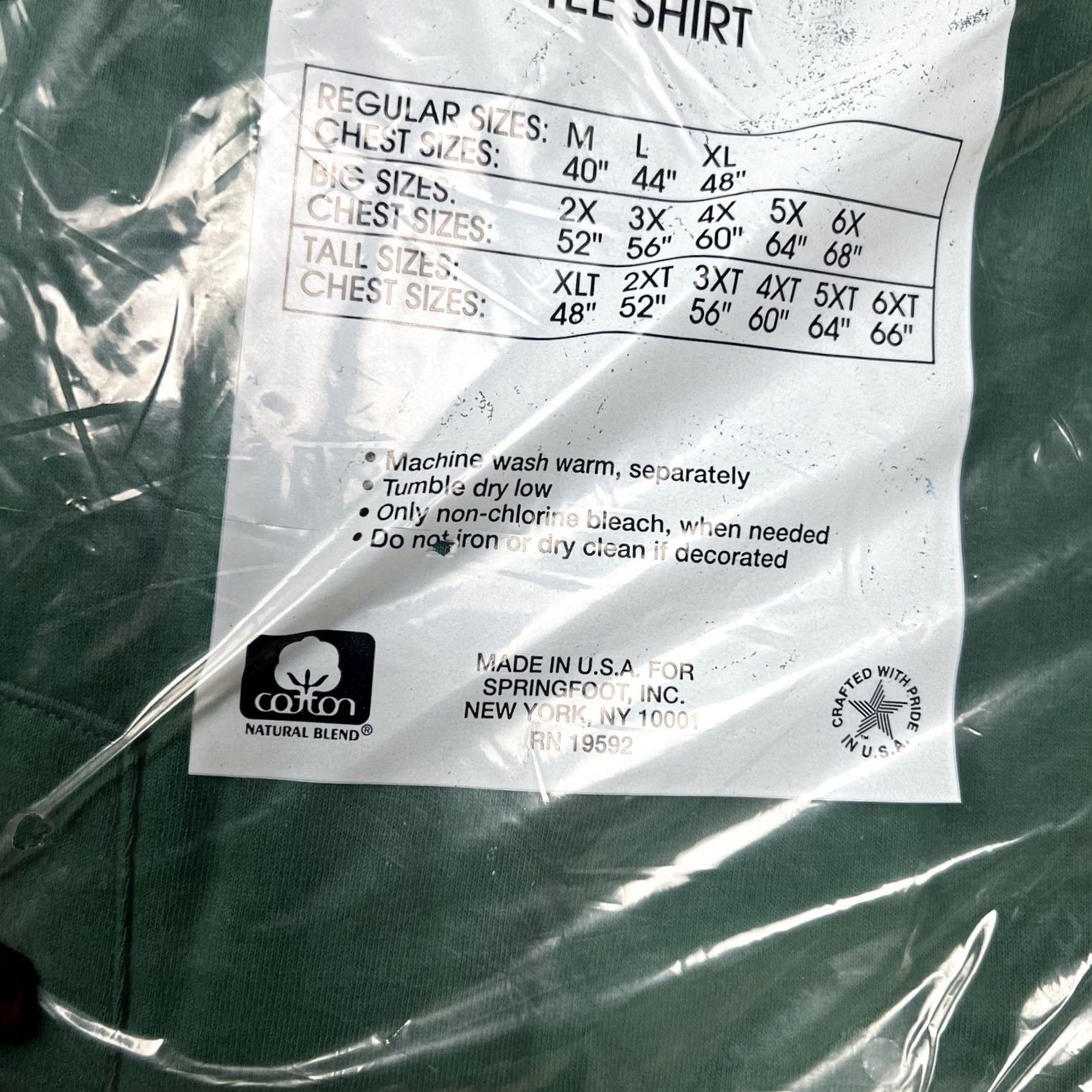 Vintage VINTAGE Springfoot Tank Top T-Shirt Sleeveless Pocket XL Green Men’s 90s 80s Vintage Shirt Shirt Size US XL / EU 56 / 4 - 7 Thumbnail