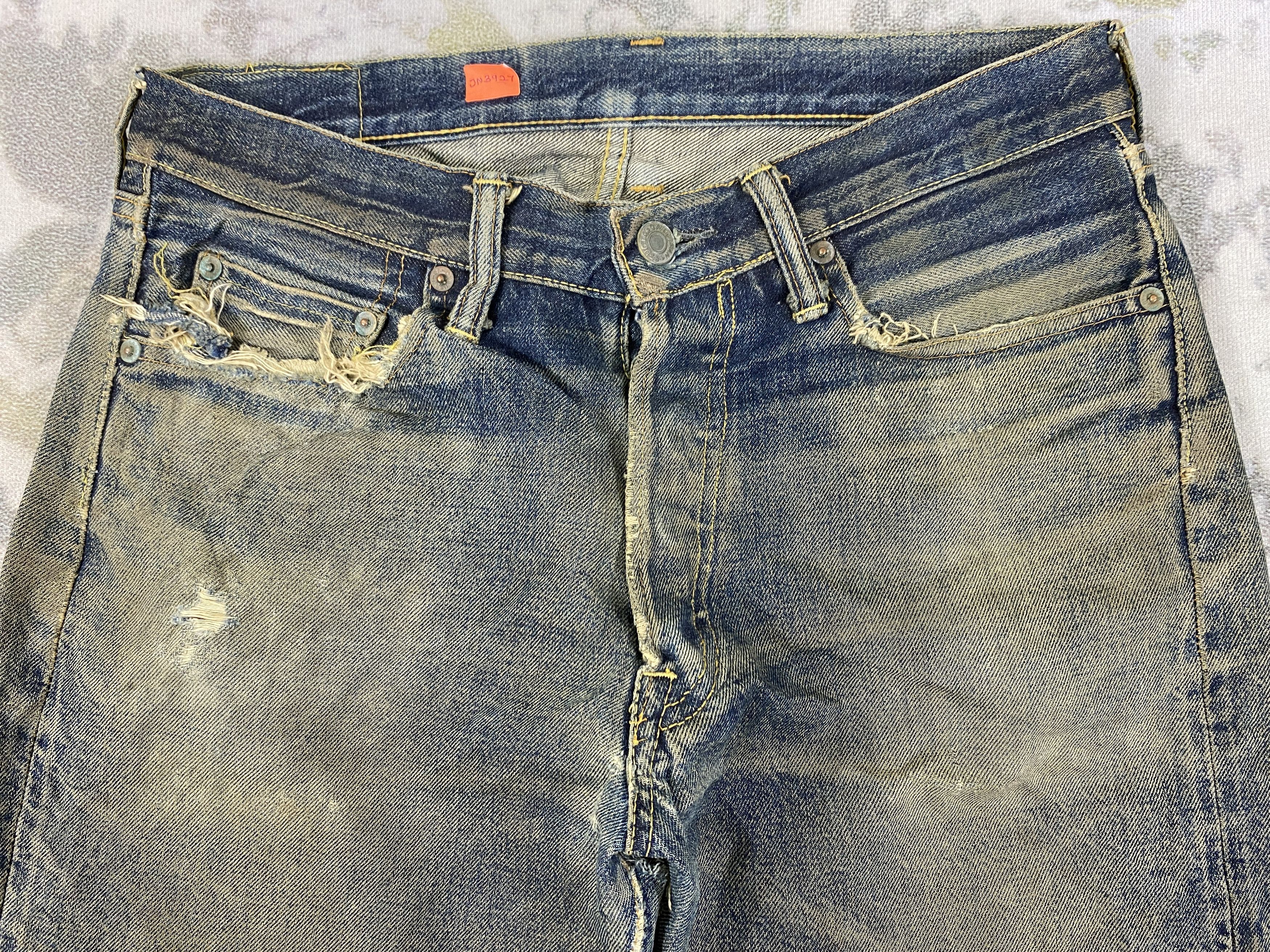 If Six Was Nine Vintage Redline Studio D'Artisan Jeans 31x27 Denim- JN3927 Size US 31 - 3 Thumbnail