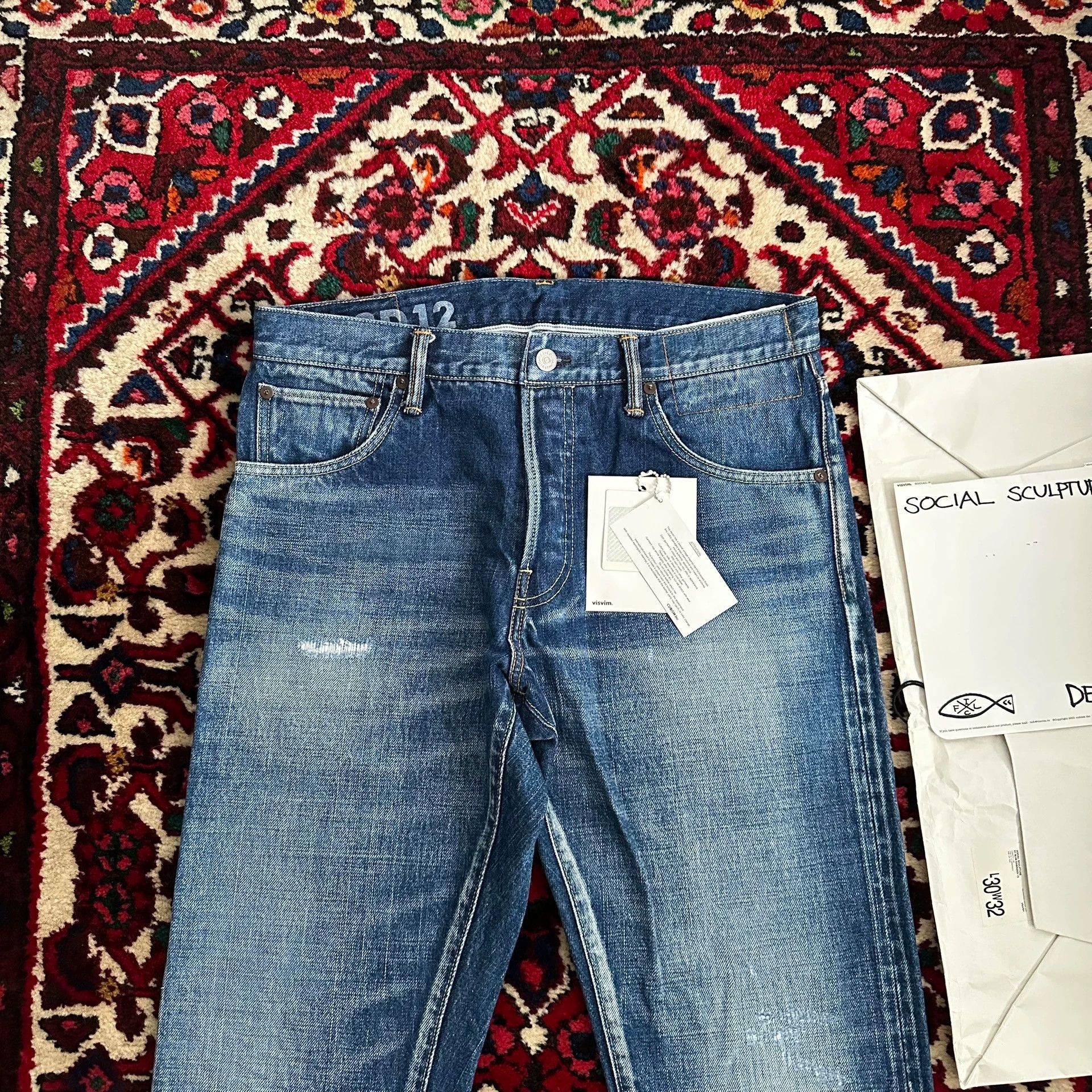 Visvim visvim18AW 01.2D12 journeyman mud dyed brt blu W32L30 Size US 32 / EU 48 - 3 Thumbnail